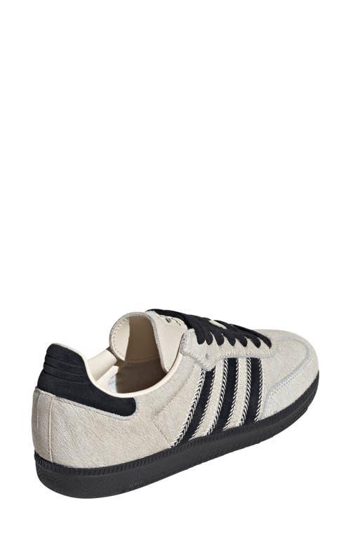 adidas Samba OG Sneaker in Wonder White/Black/Alumina at Nordstrom, Size 11 Women's Product Image