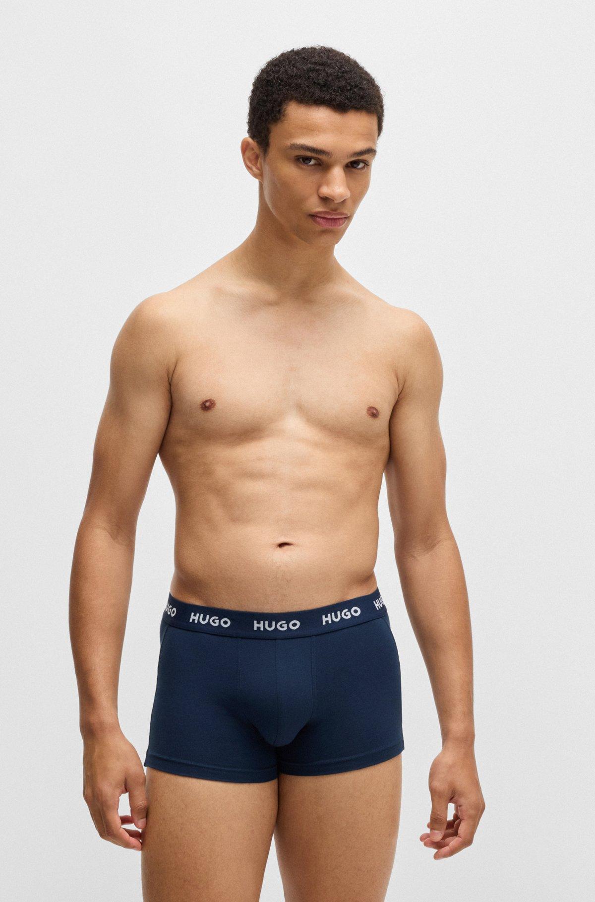 Three-pack of trunks in stretch cotton Product Image