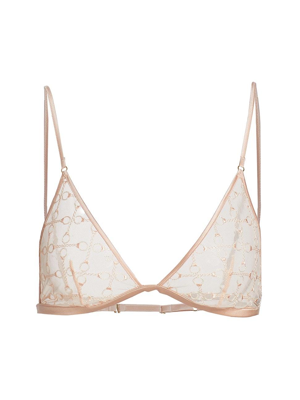 Womens Handcuff Lace Triangle Bra Product Image