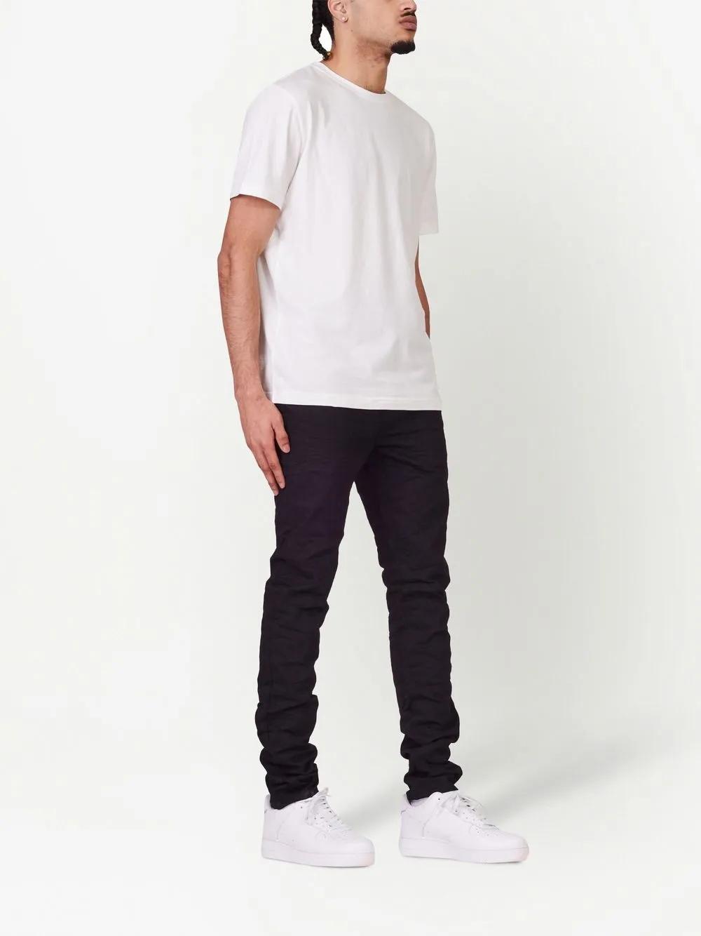crinkled slim-cut jeans Product Image