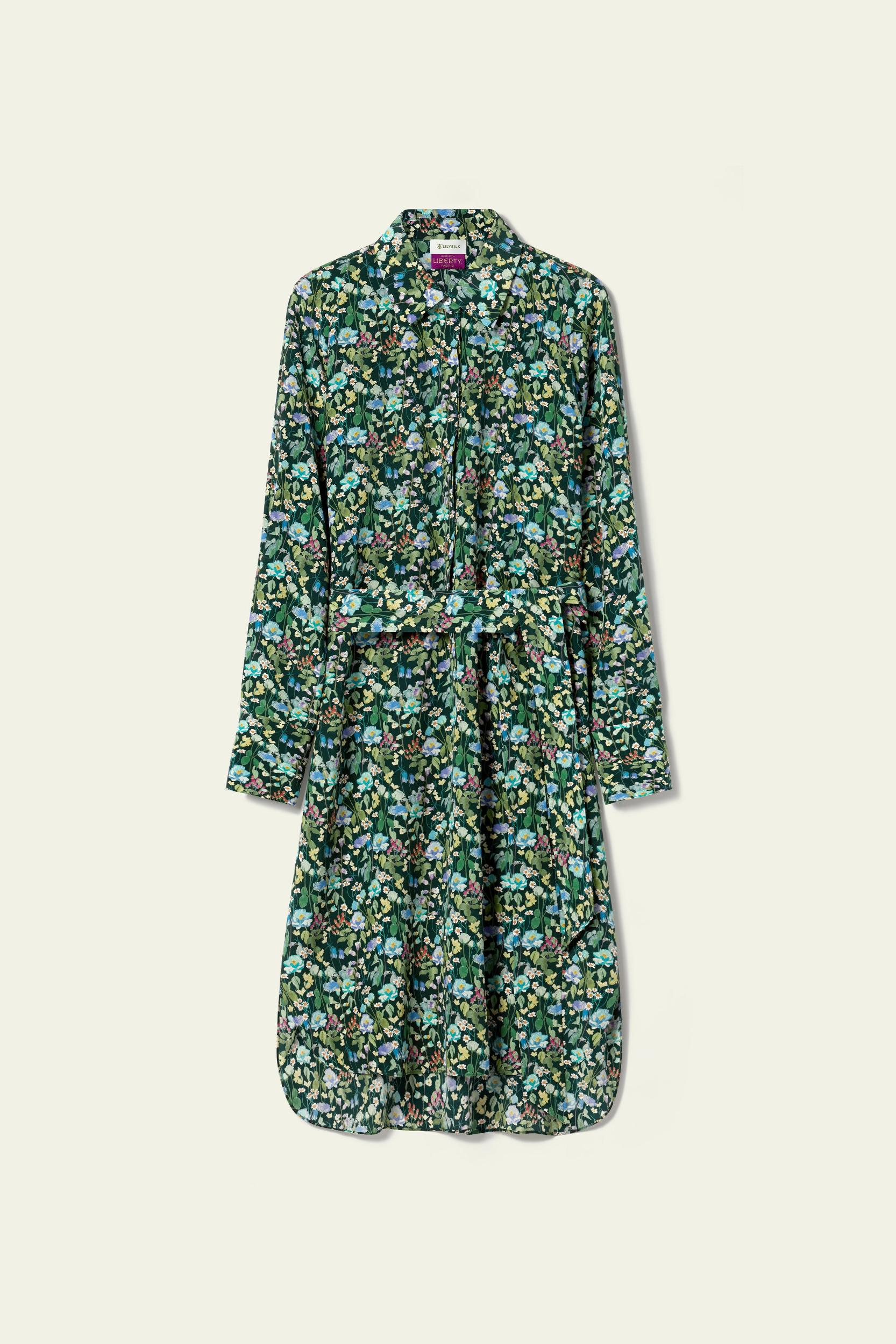Fairytale Forest Knee-length Shirtdress - Made With Liberty Fabric Product Image