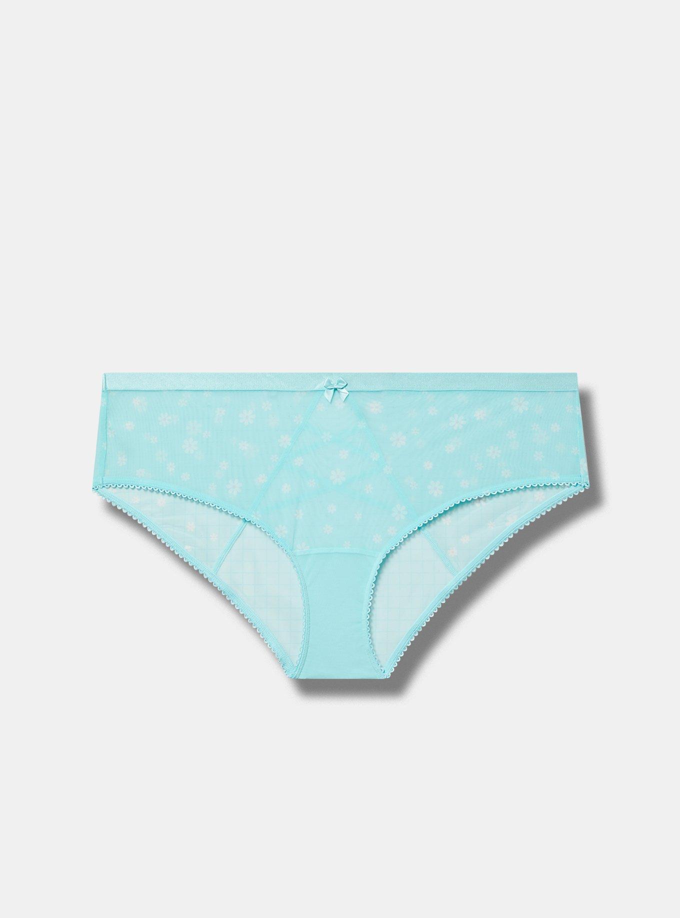 Mid-Rise Hipster Printed Mesh Panty Product Image
