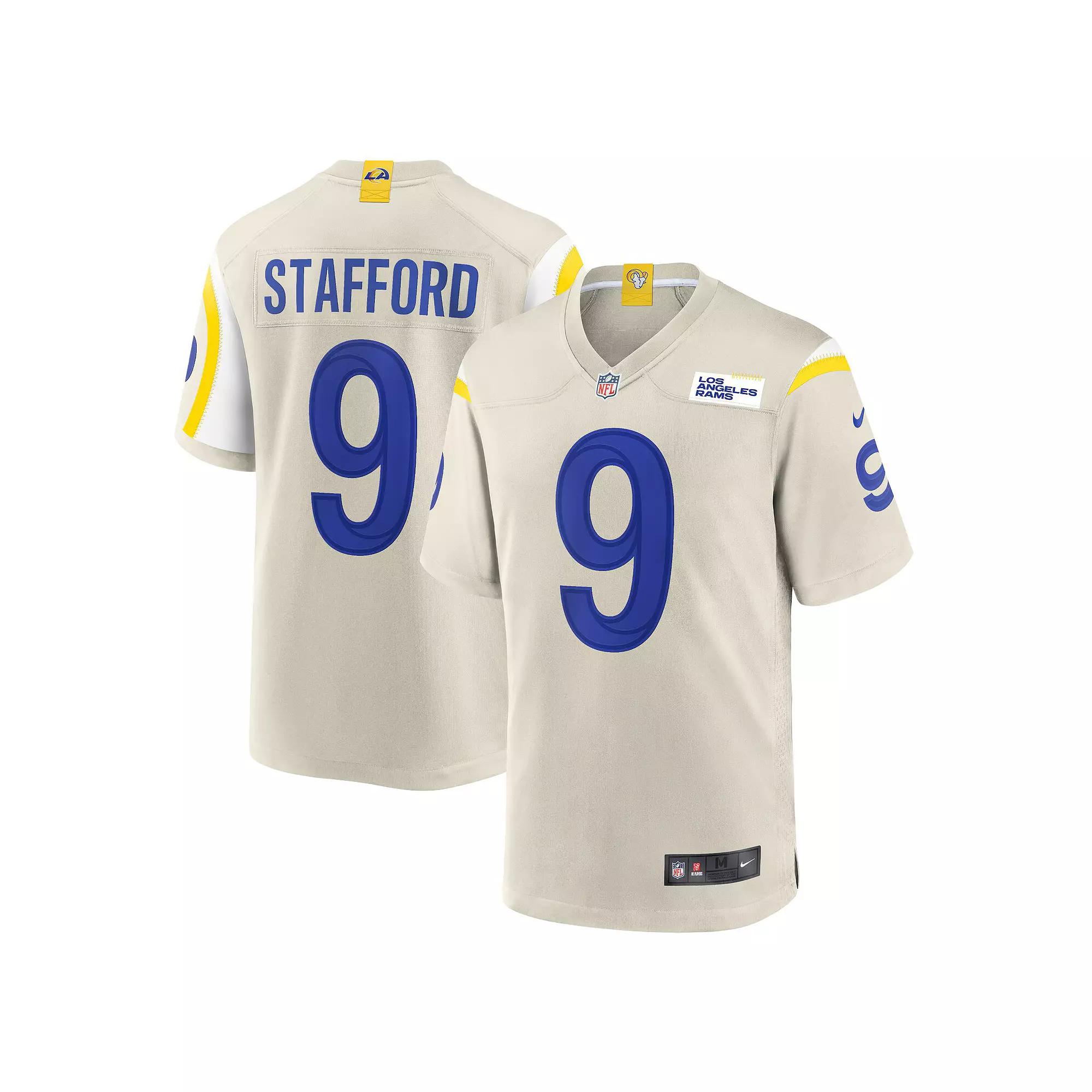 Men's Nike Matthew Stafford Bone Los Angeles Rams Game Jersey,  Product Image