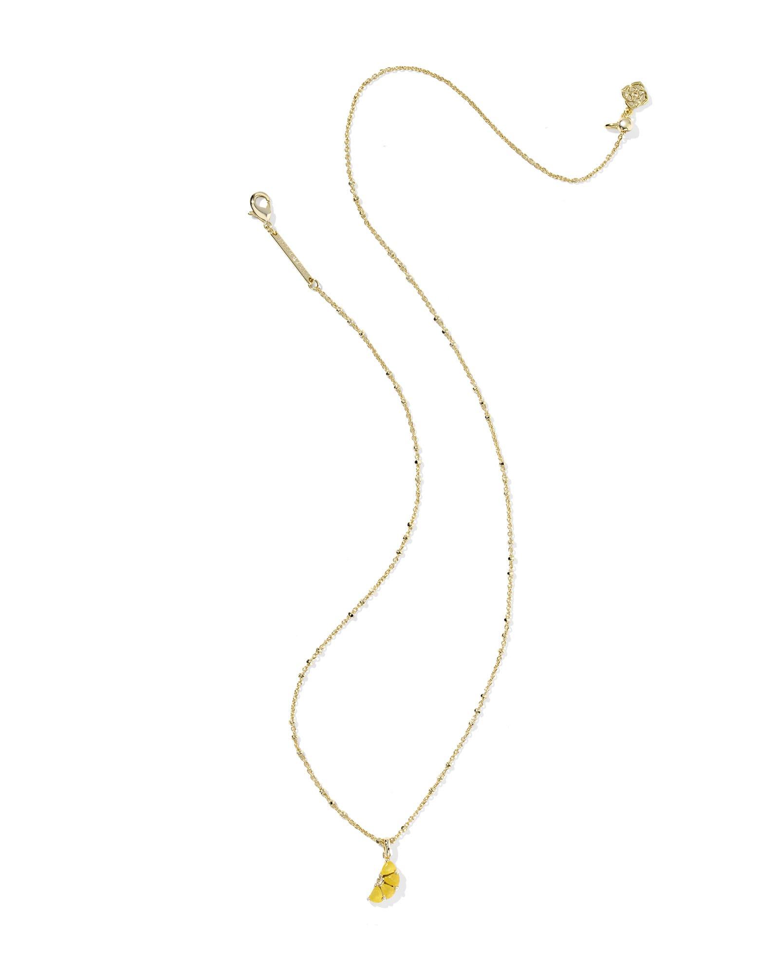 Lemon Gold Short Pendant Necklace Product Image