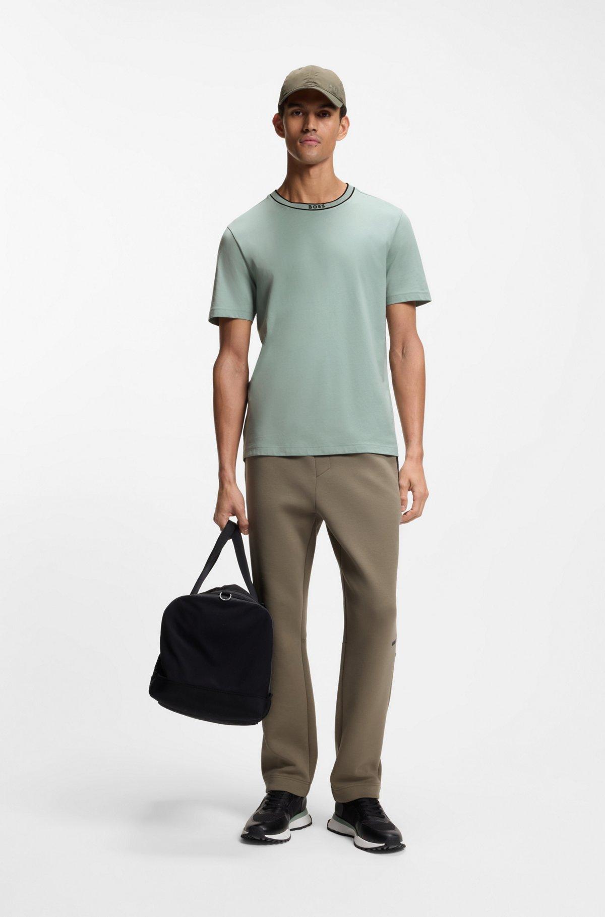 Cotton T-shirt with logo crew neck Product Image