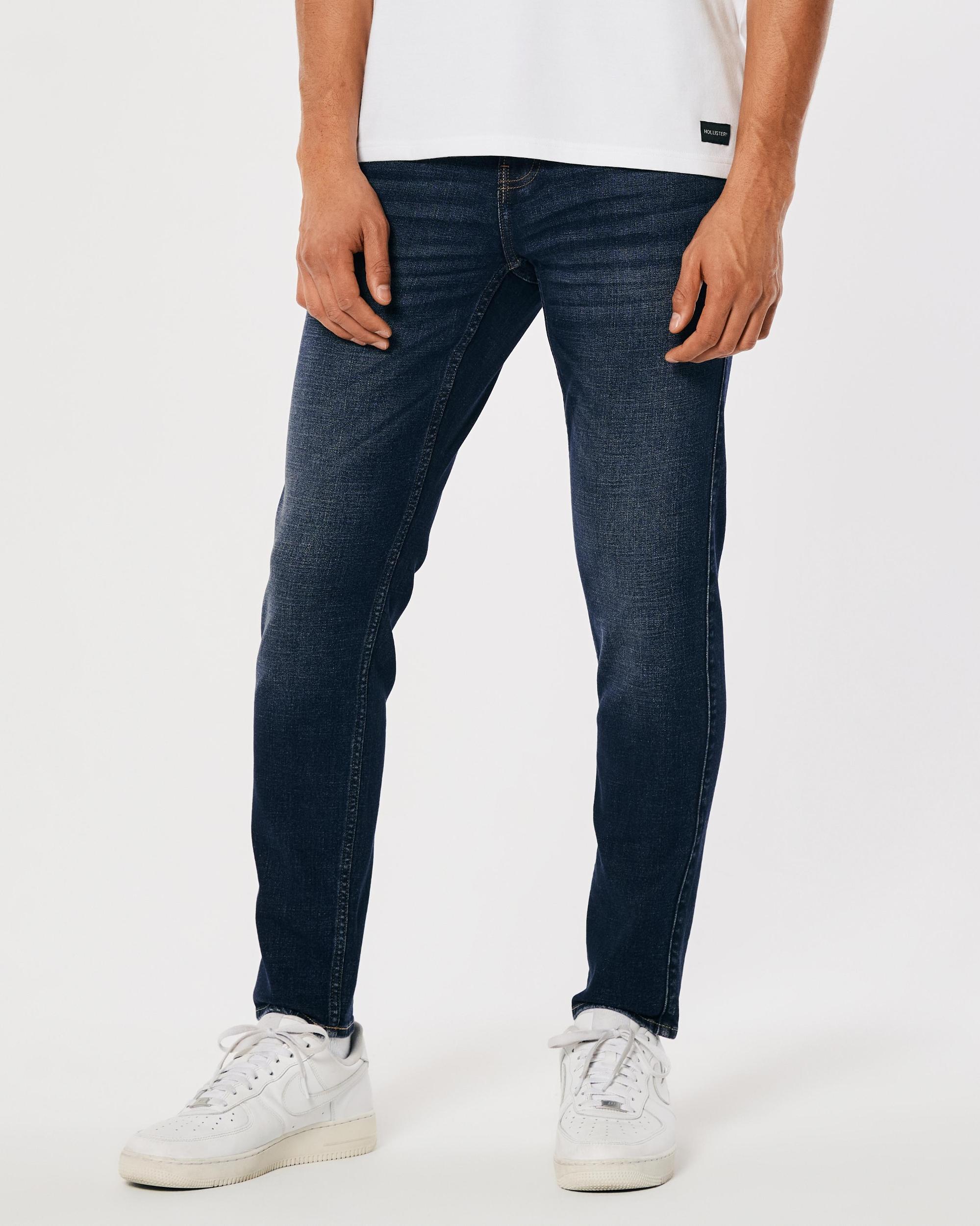 Dark Wash Athletic Skinny Jeans Product Image