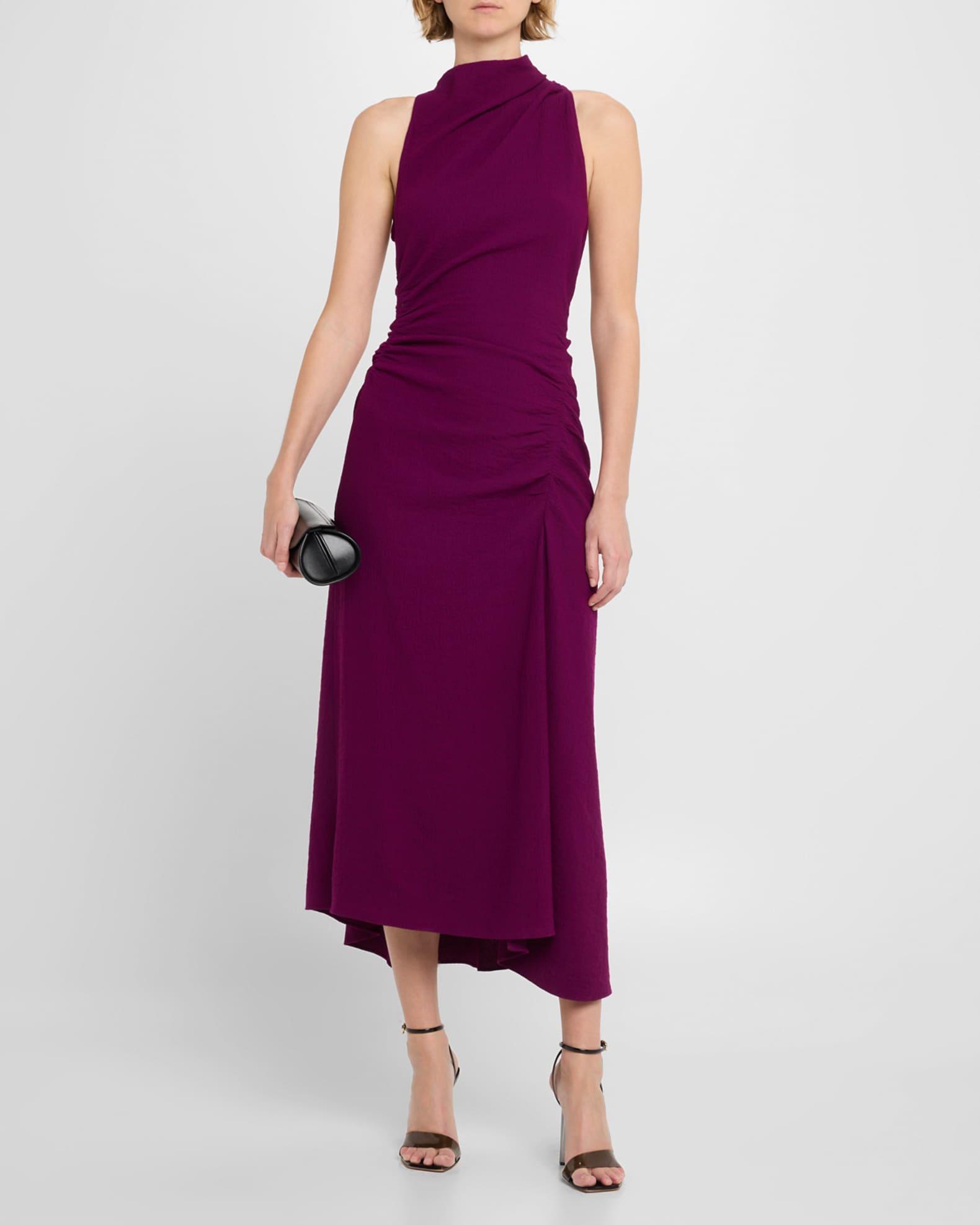 Inez Draped High-Neck Dress Product Image