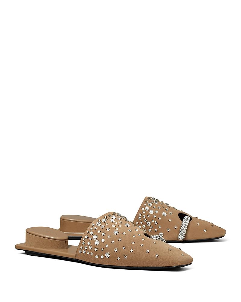Tory Burch Womens Pierced Crystal Mules Product Image