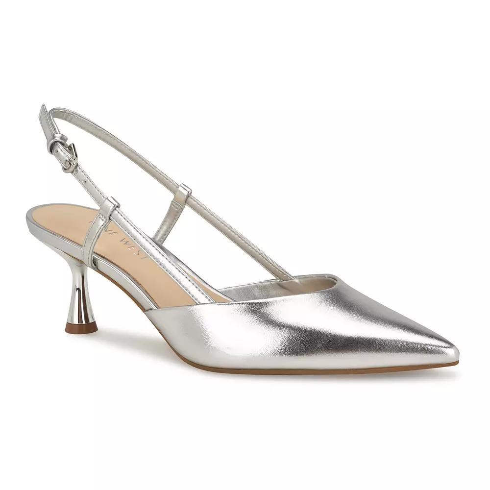 Nine West Rowen Womens Slingback Dress Pumps Product Image