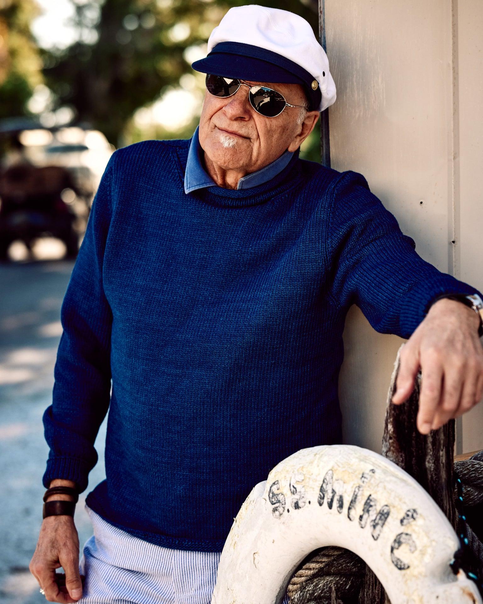 Deep Sea Fisherman's Sweater in Indigo Product Image