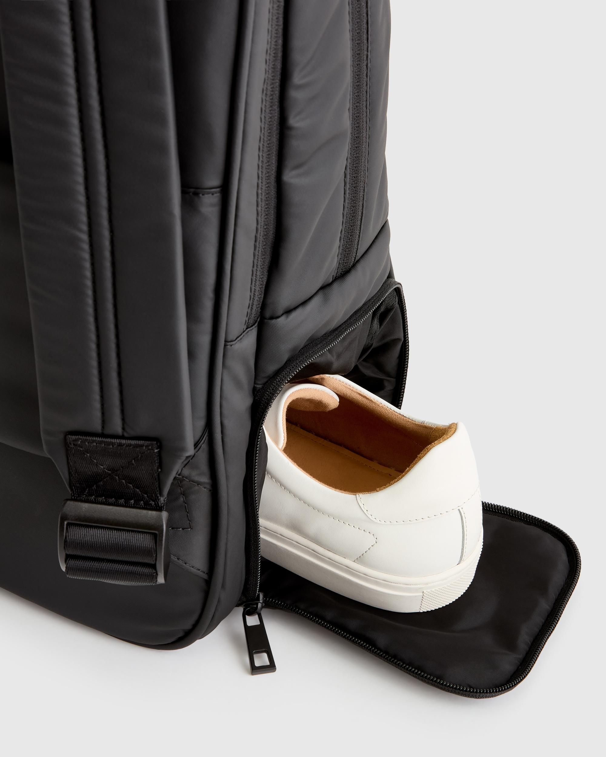 Quince | Women's Water Repellent Puff Commuter Backpack in Black, Recycled Polyester Product Image