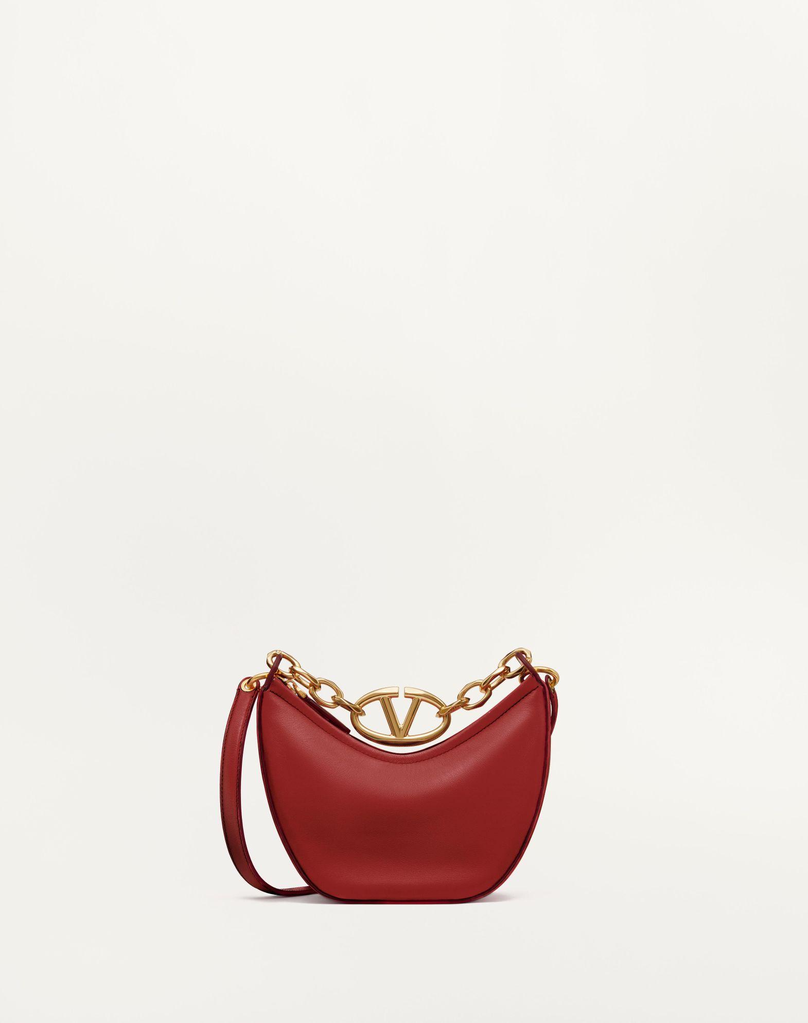Vlogo Moon Mini Hobo Bag In Nappa Leather With Chain Product Image