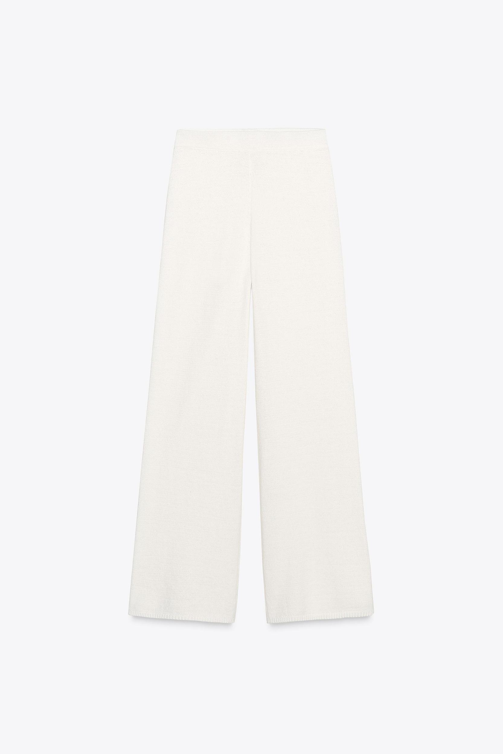 WIDE LEG KNIT PANTS Product Image