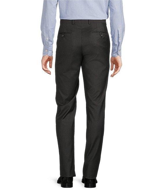 Cremieux Modern Fit Flat Front Sharkskin Pattern Dress Pants Product Image
