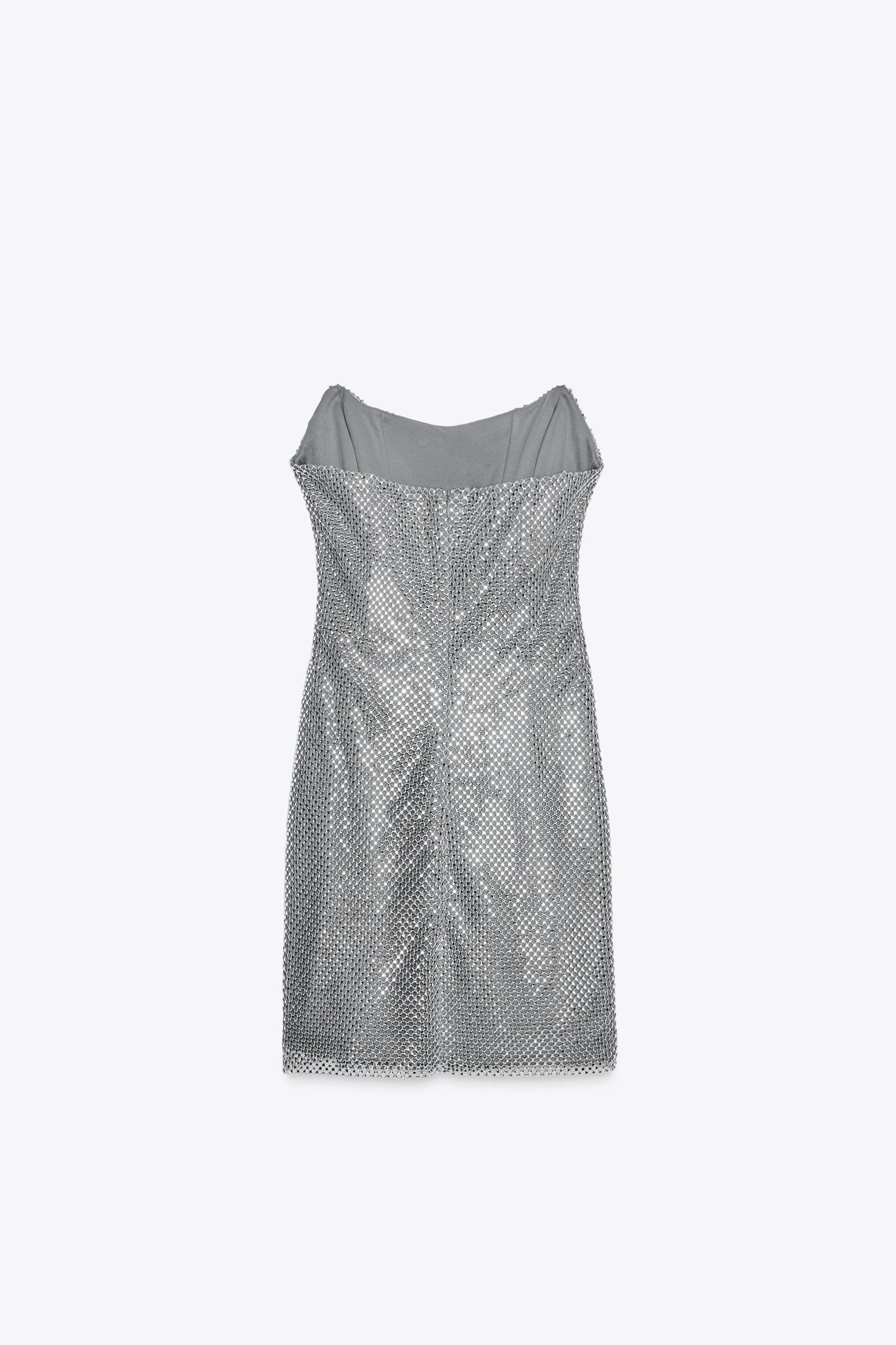 RHINESTONE SHORT DRESS Product Image