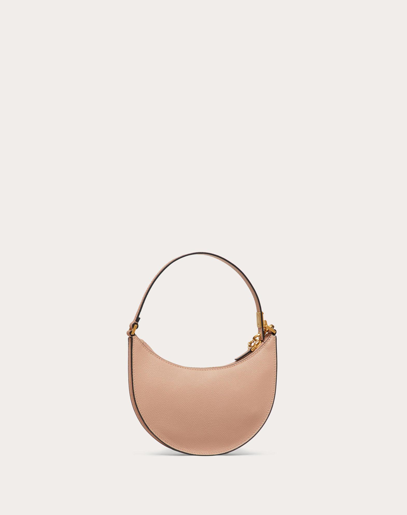 Mini Vlogo Signature Grainy Calfskin Hobo Bag Product Image