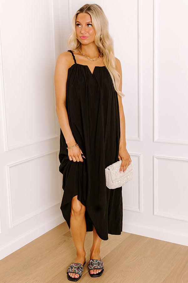 Villa Views Midi Dress in Black Product Image