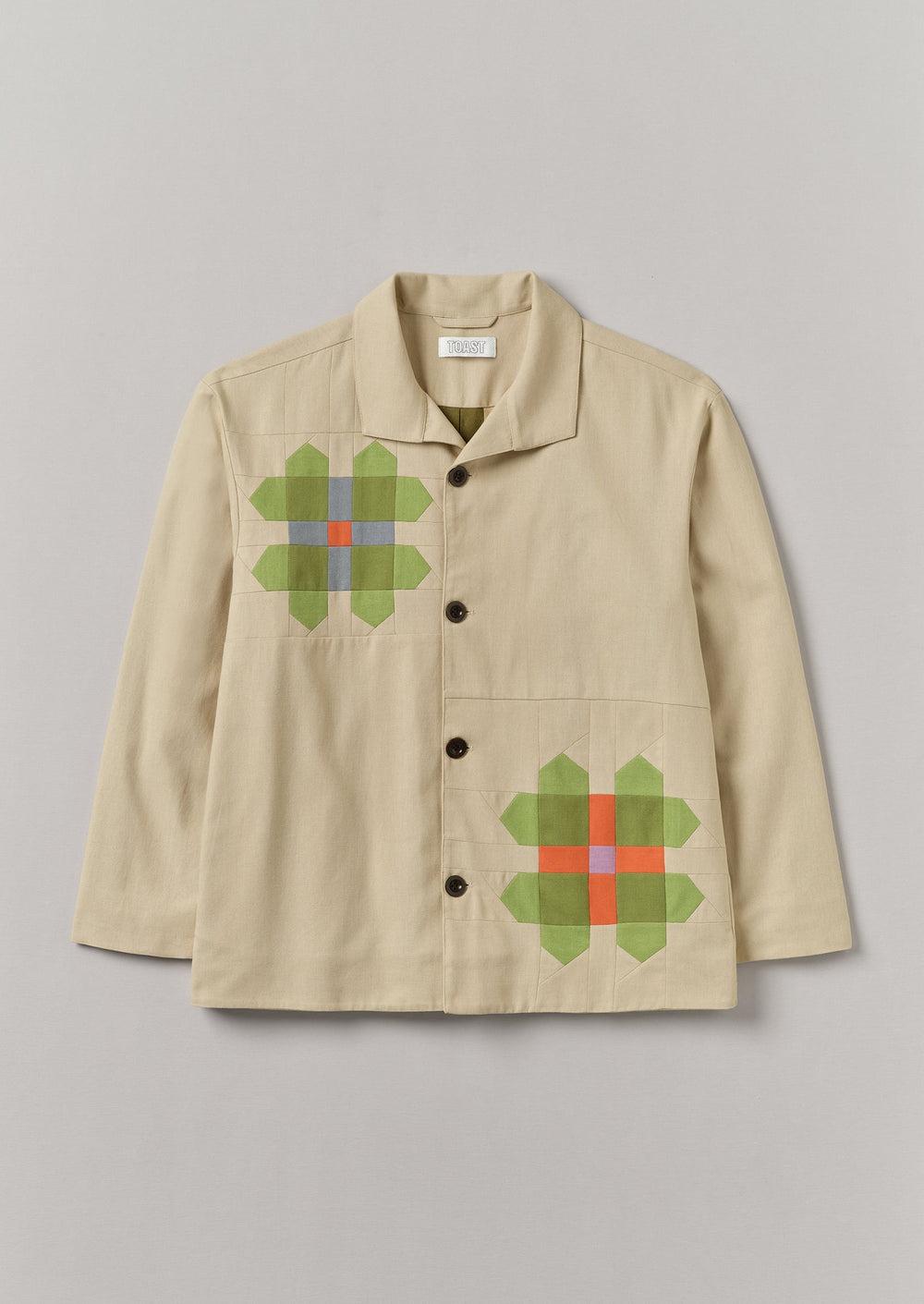 Patchwork Pinwheel Cotton Jacket | Multi Product Image