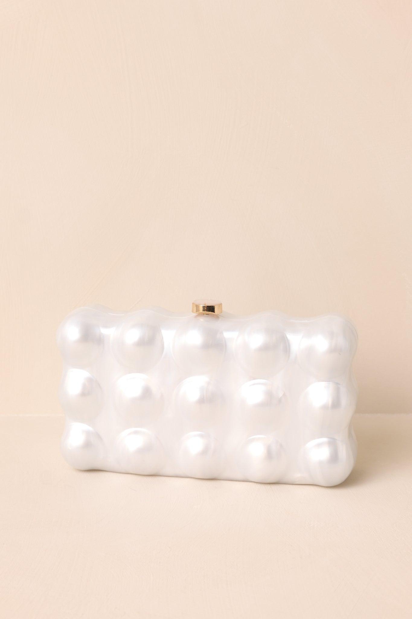 Eclipse’s Whisper Ivory Pearlescent Clutch Product Image