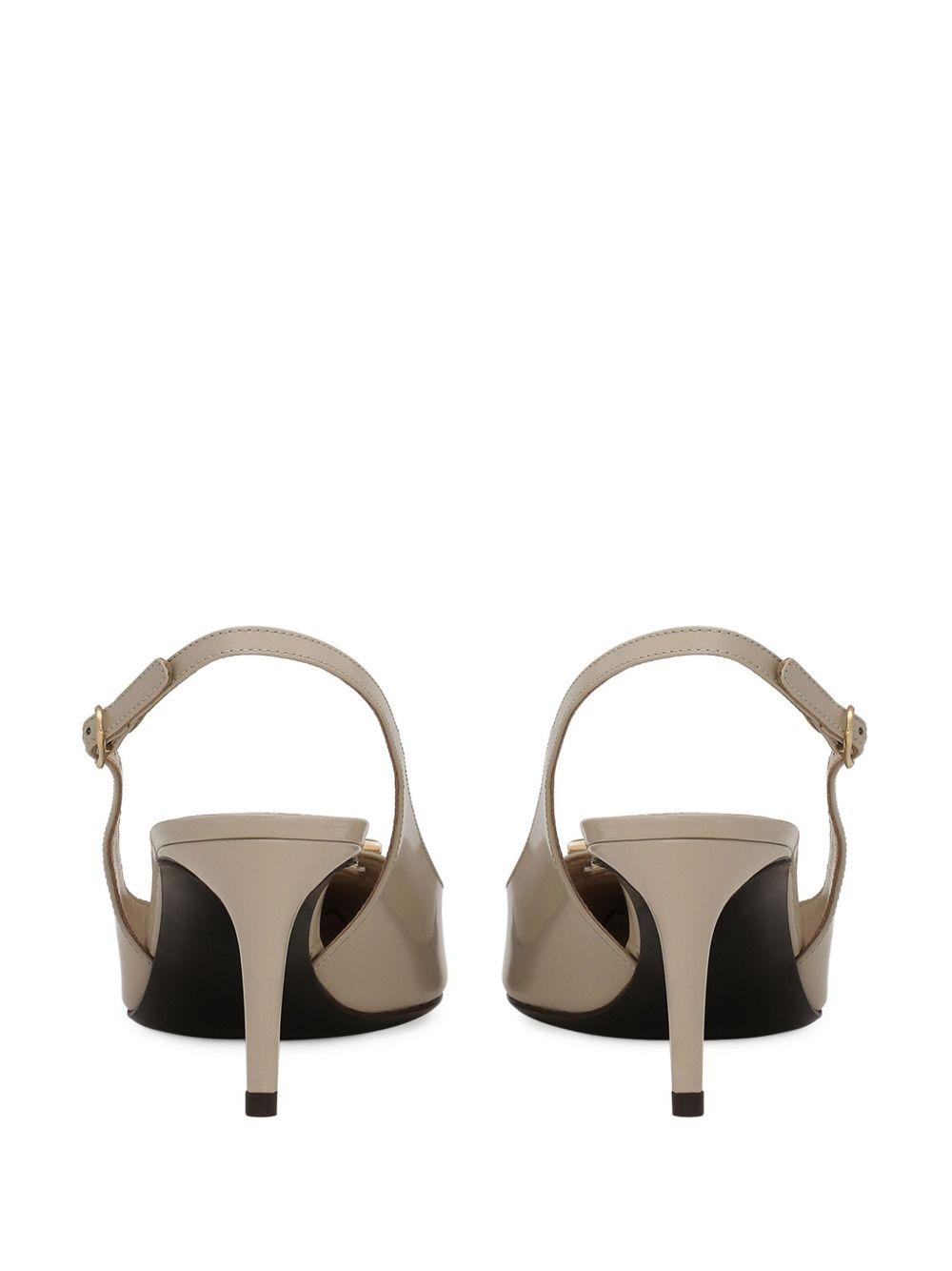 60mm logo-plaque slingback pumps Product Image