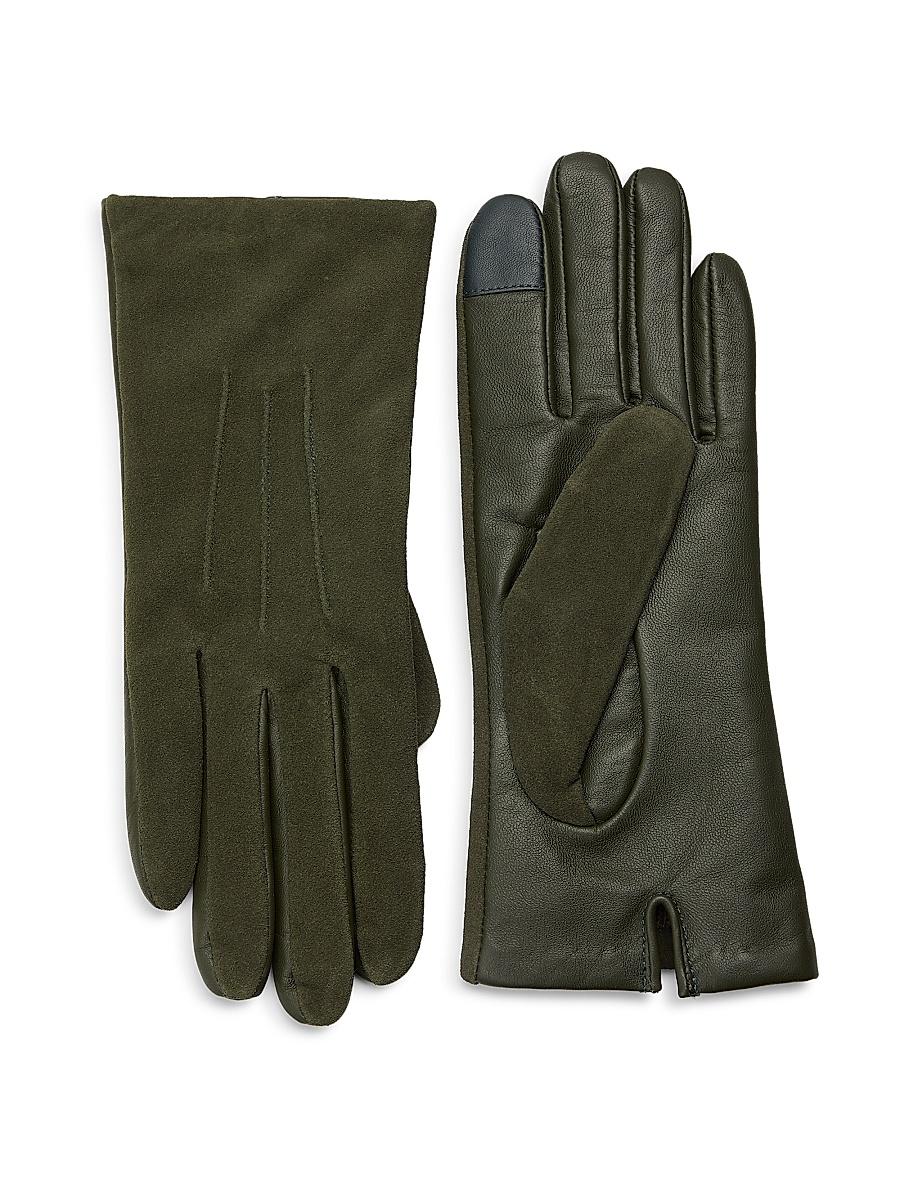 Womens Touch Tech Classic Leather Gloves Product Image
