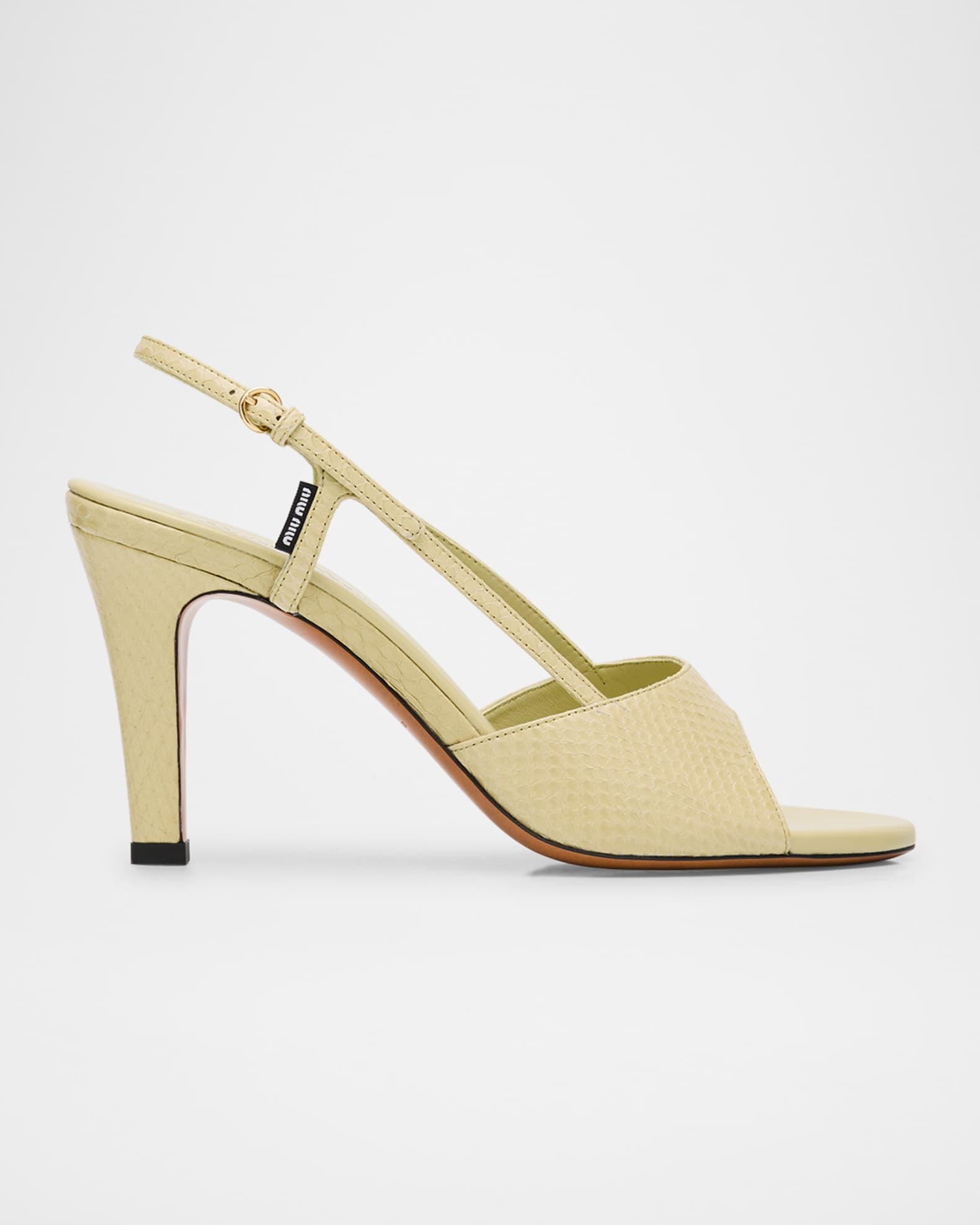 Ayer Snake Slingback Sandals Product Image