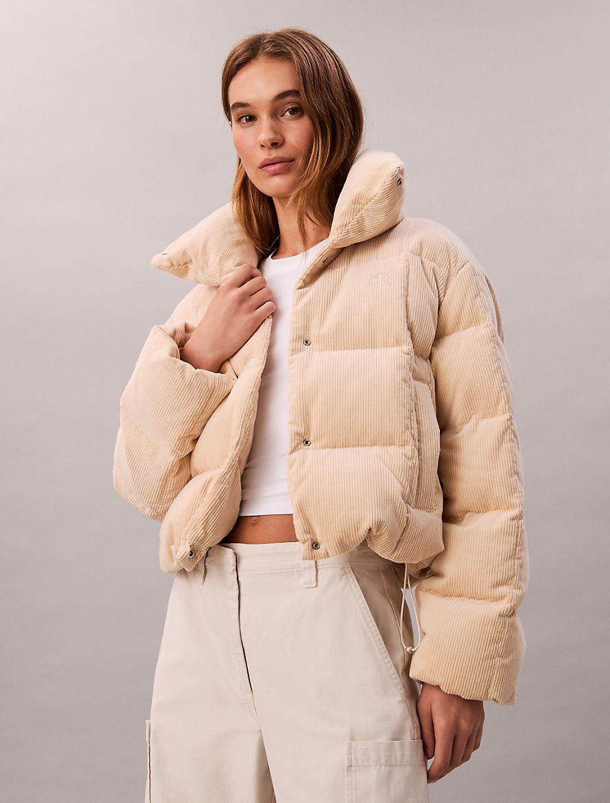 Corduroy Puffer Jacket Product Image