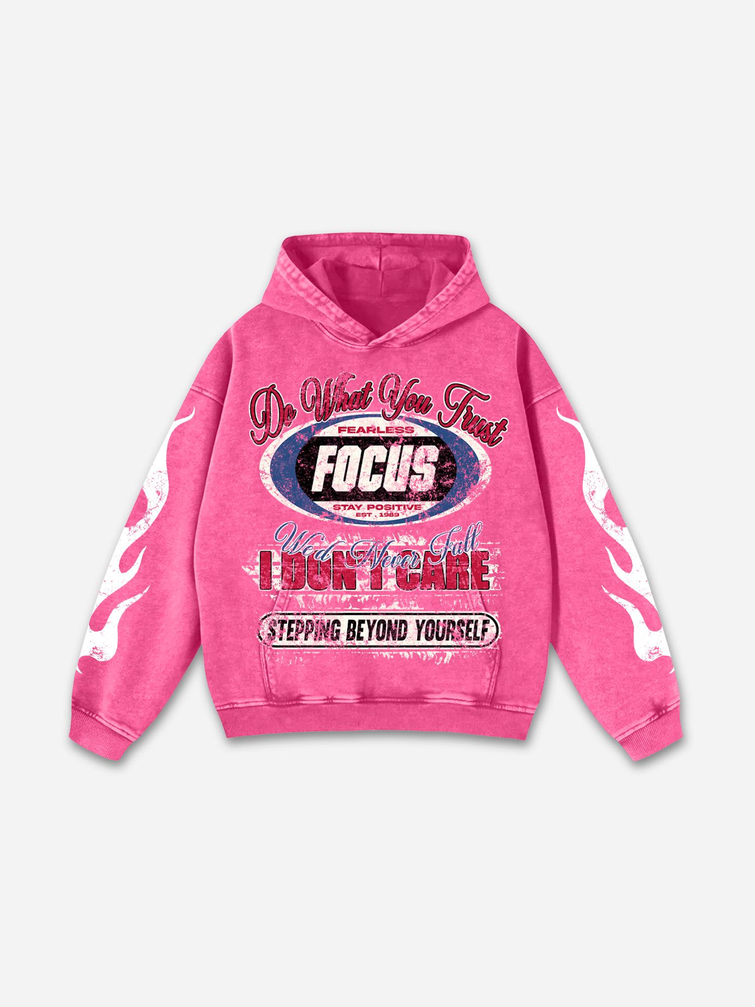 Richer Than My Opps Graphic Acid Wash Hoodie Product Image