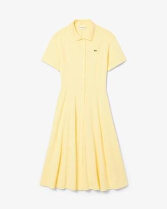 Flared Piqué Polo Dress Product Image