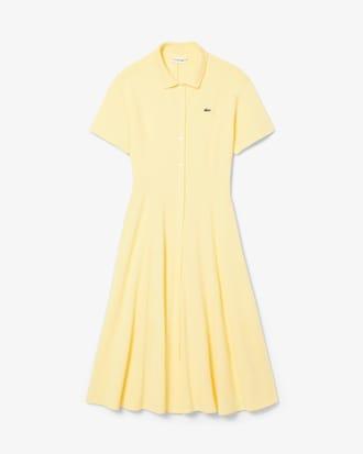 Women's Flared Mini-Piqué Polo Dress Product Image