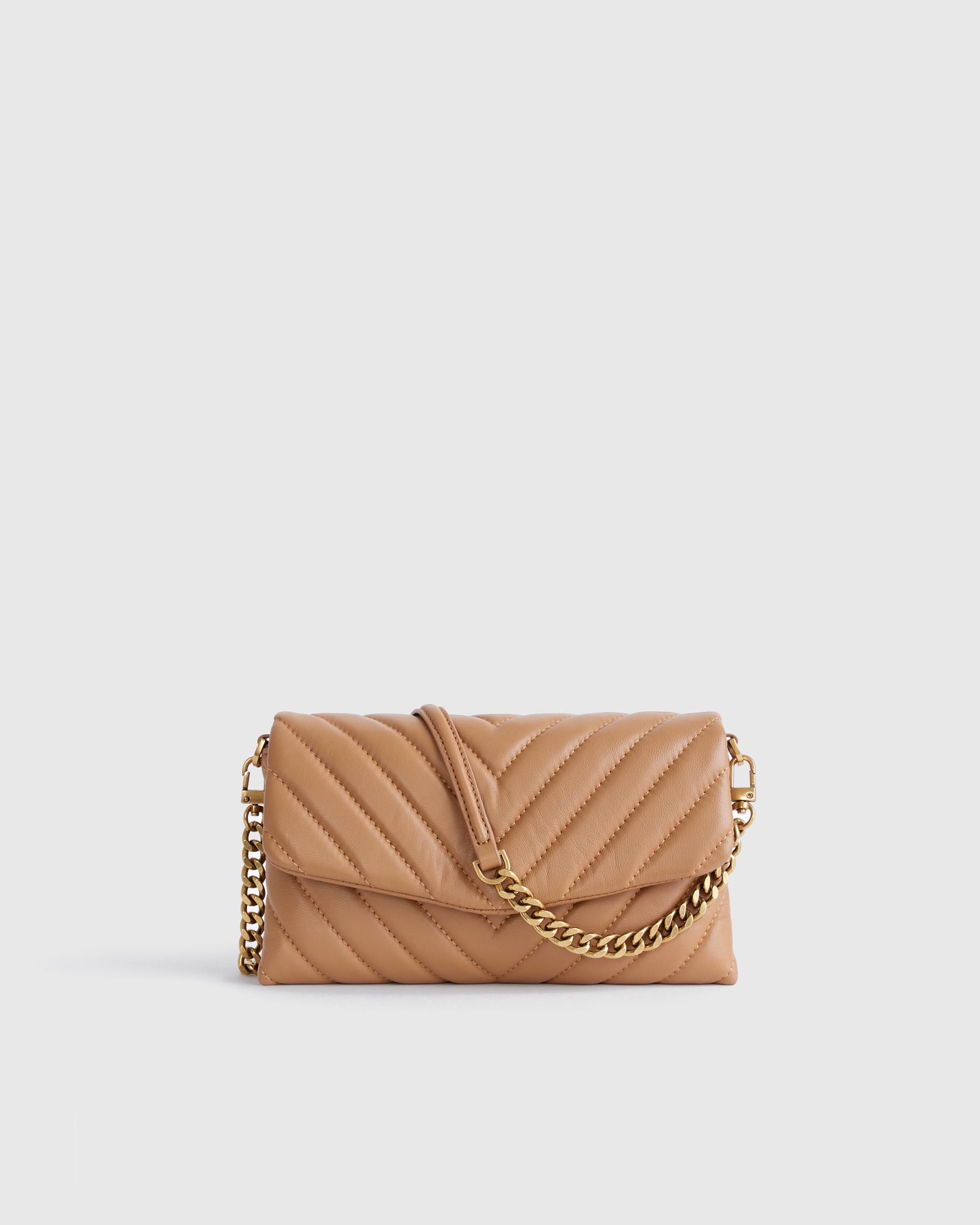 Quince | Women's Italian Leather Quilted Wallet Crossbody Product Image