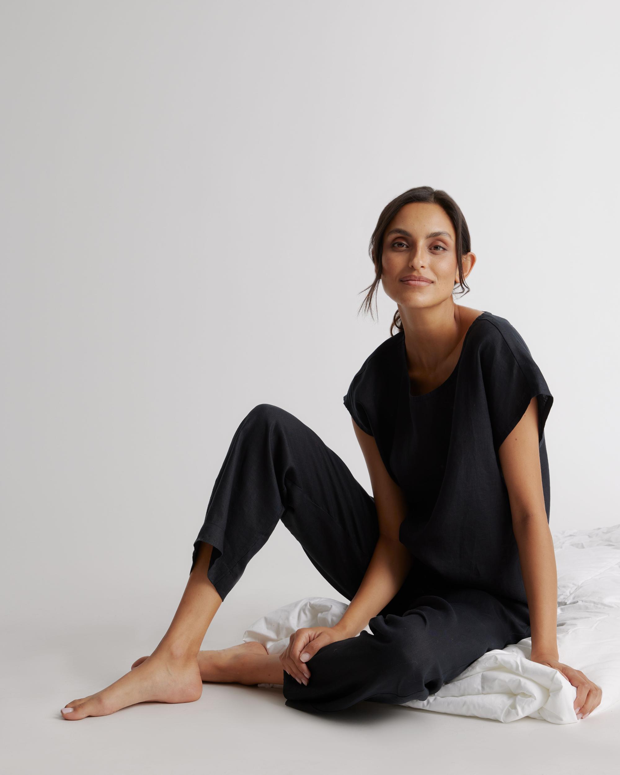 Quince | Women's 100% European Linen Pajama Set Size XL Product Image