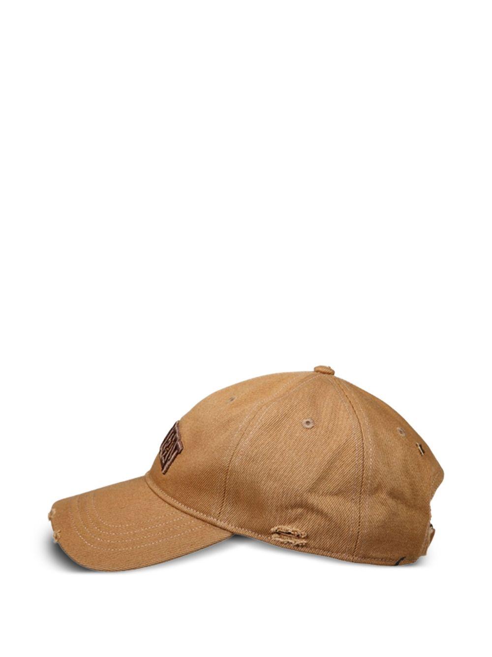 logo-embroidered distressed cap Product Image