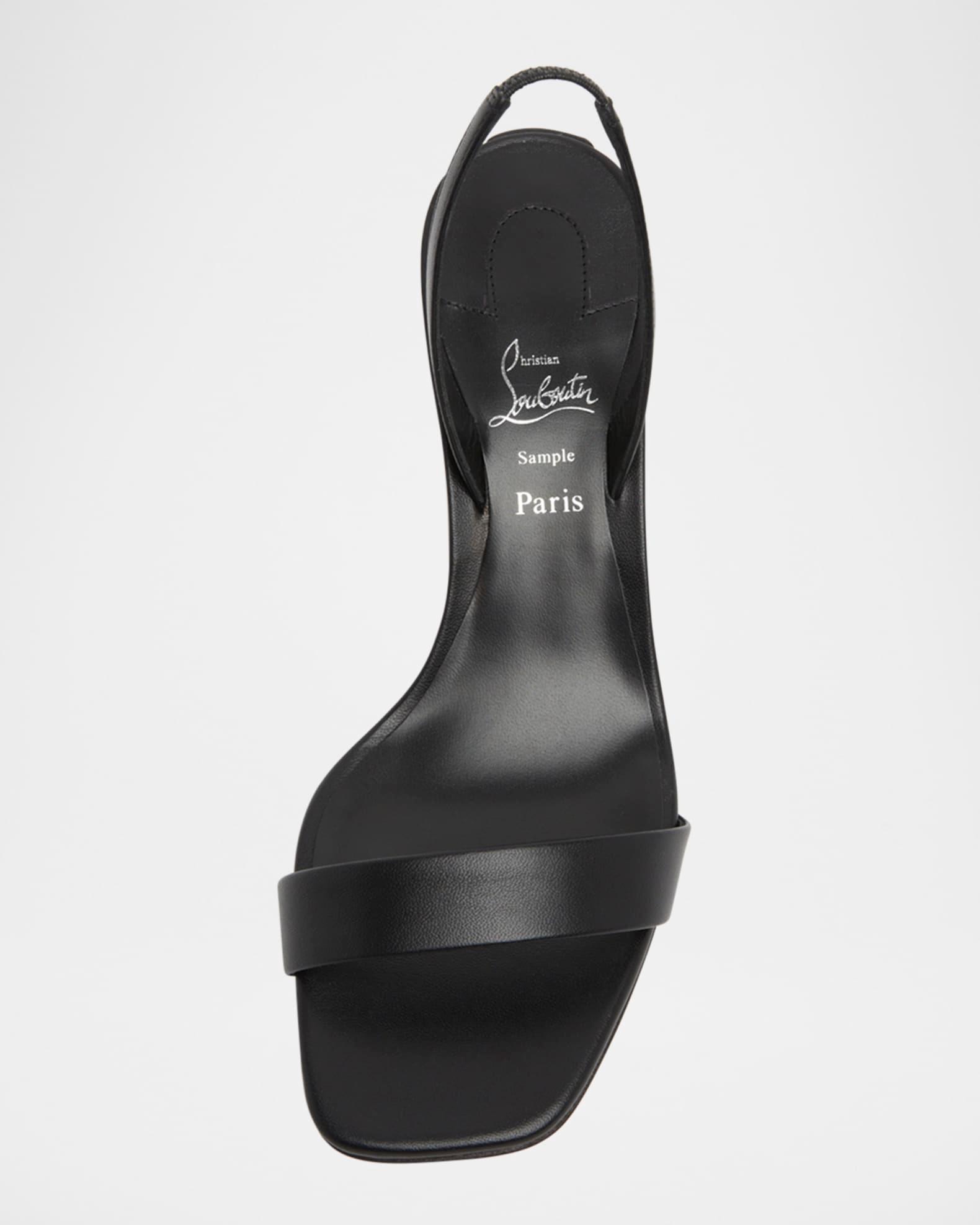 Condora Leather Red Sole Slingback Sandals Product Image