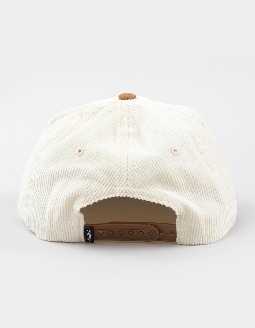 HEMLOCK HAT CO. Wesley Corduroy Snapback Hat - Cream Combo Product Image