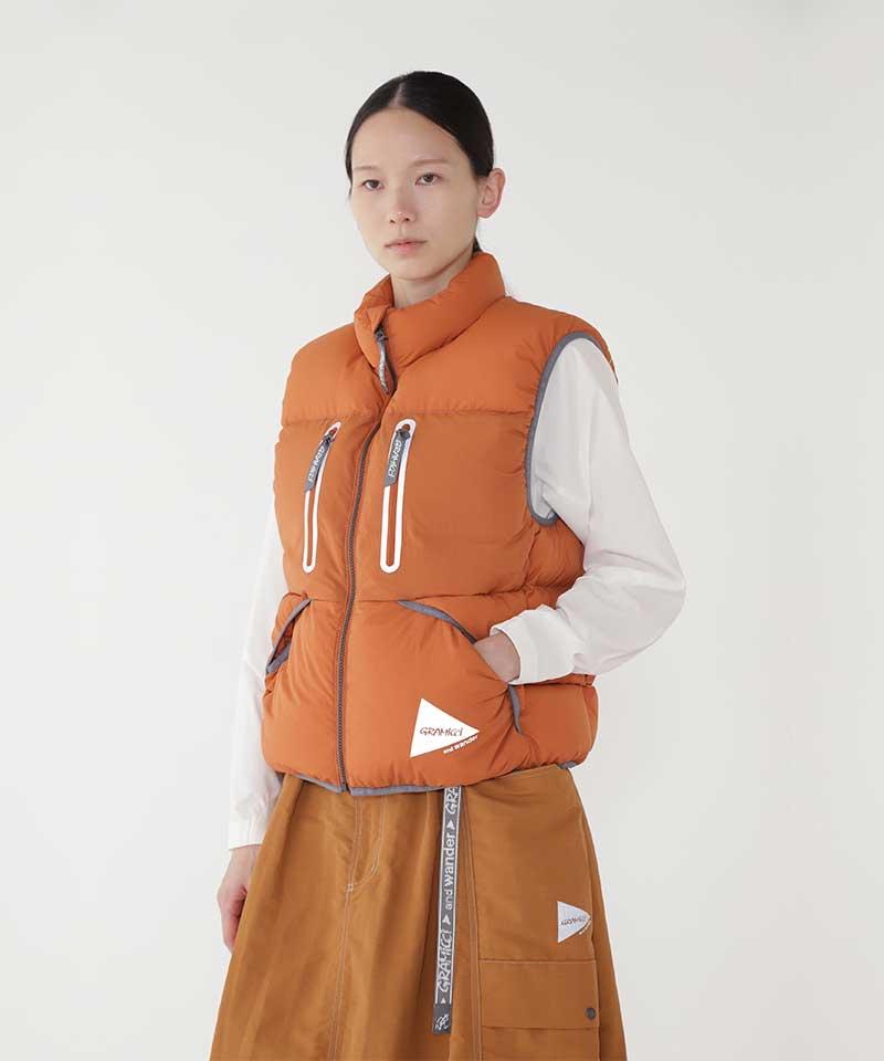 Gramicci x and wander Down Vest Male Product Image