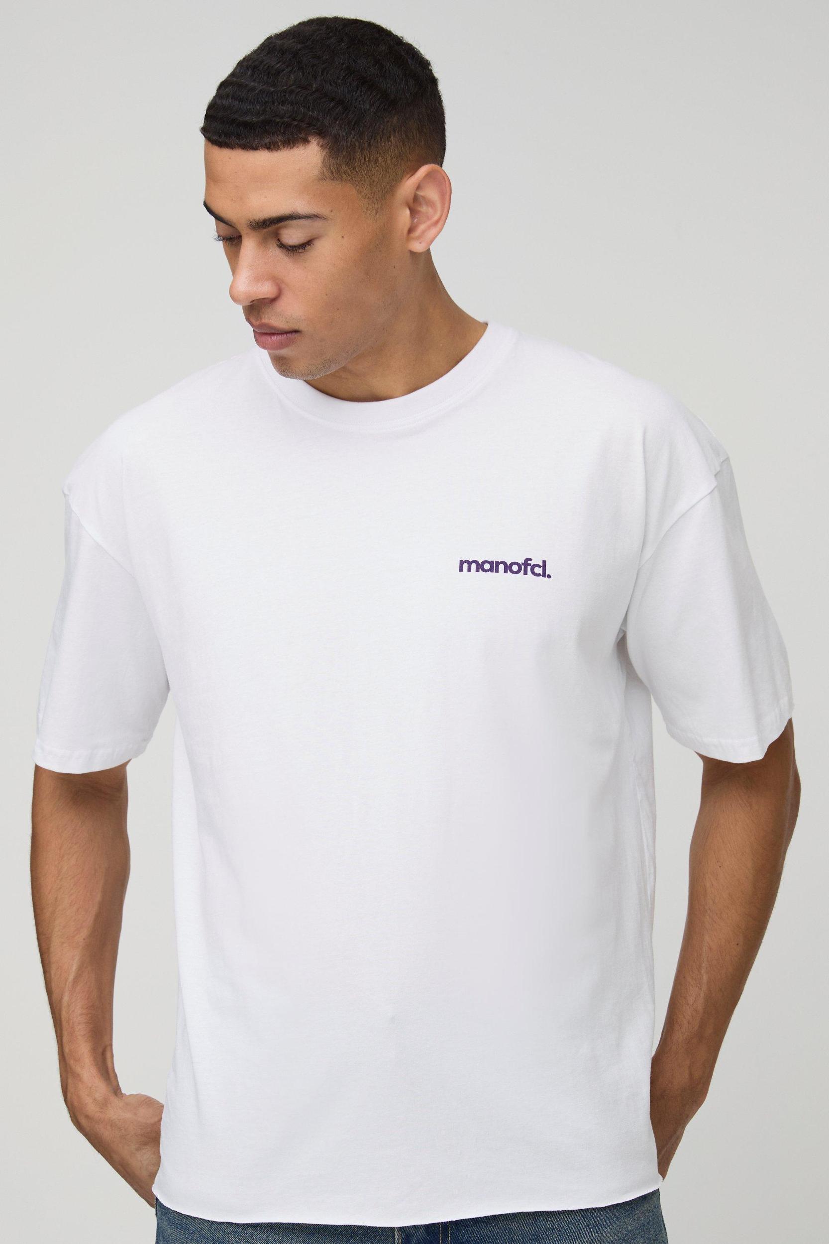 Oversized Boxy Moto Palm Tree Graphic T-Shirt | boohooMAN USA Product Image