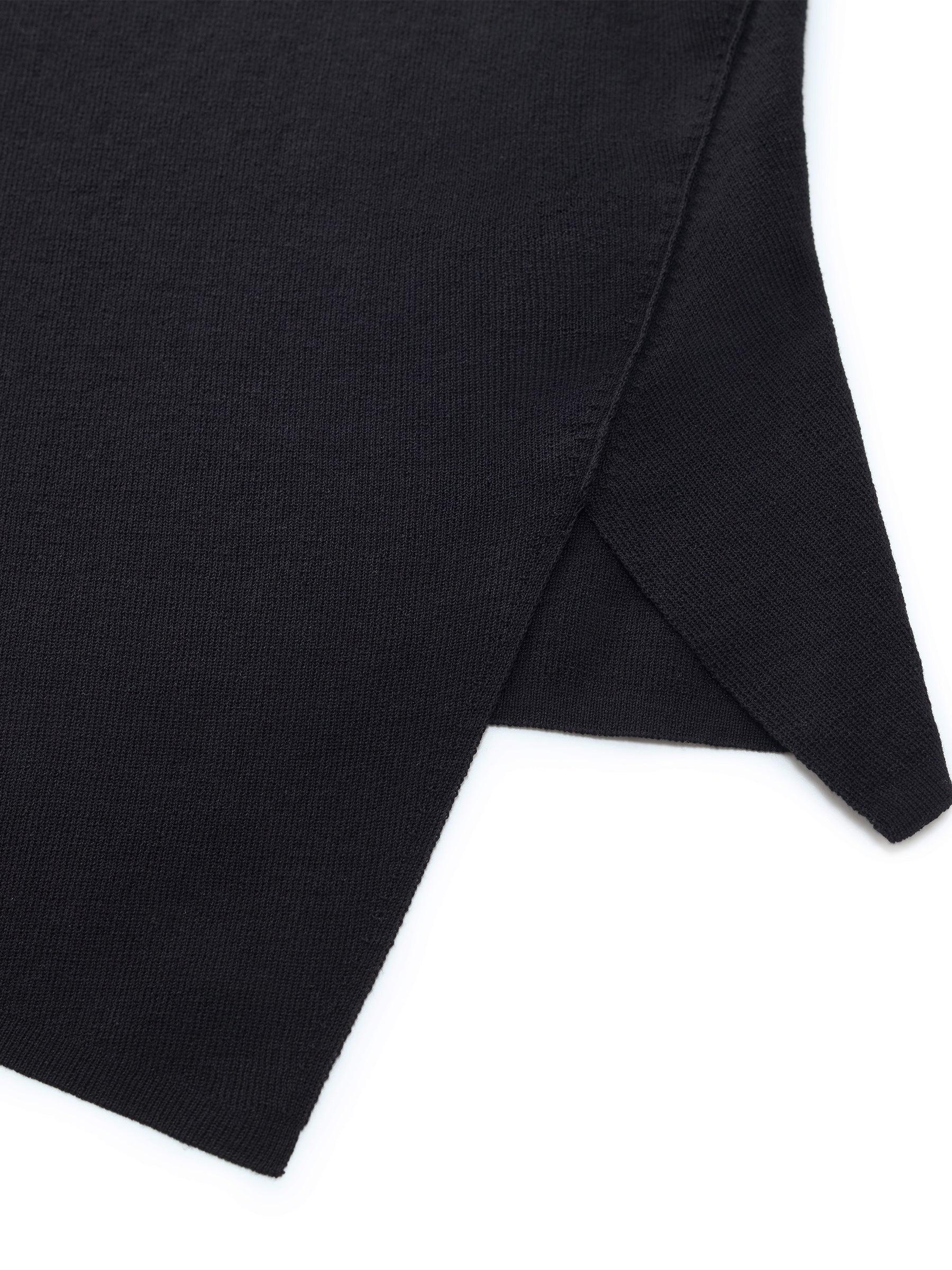 Tencel Blend Color Block Women Cut-Out Knit Top Product Image