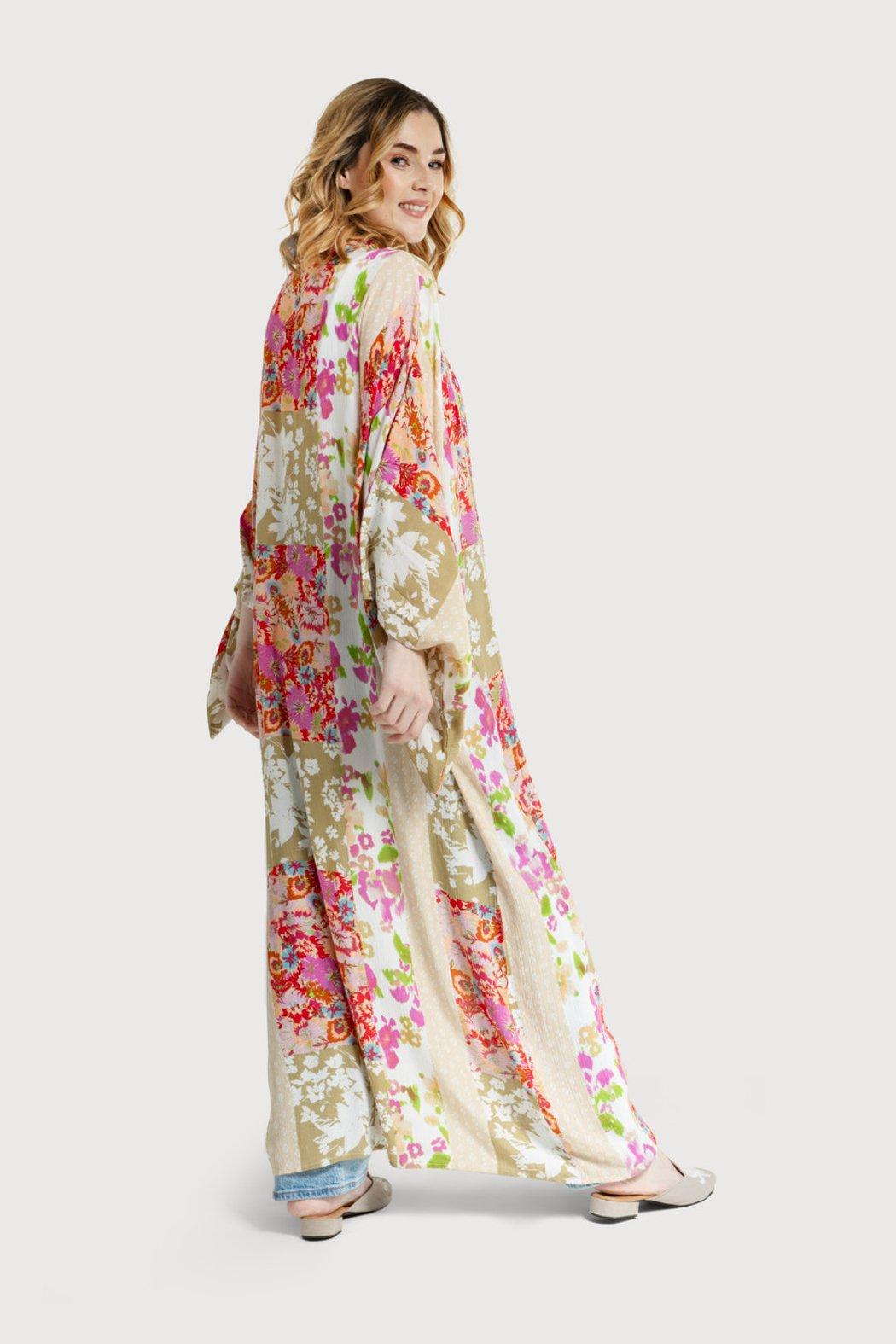 Lace Embroidered Floral Kimono Product Image