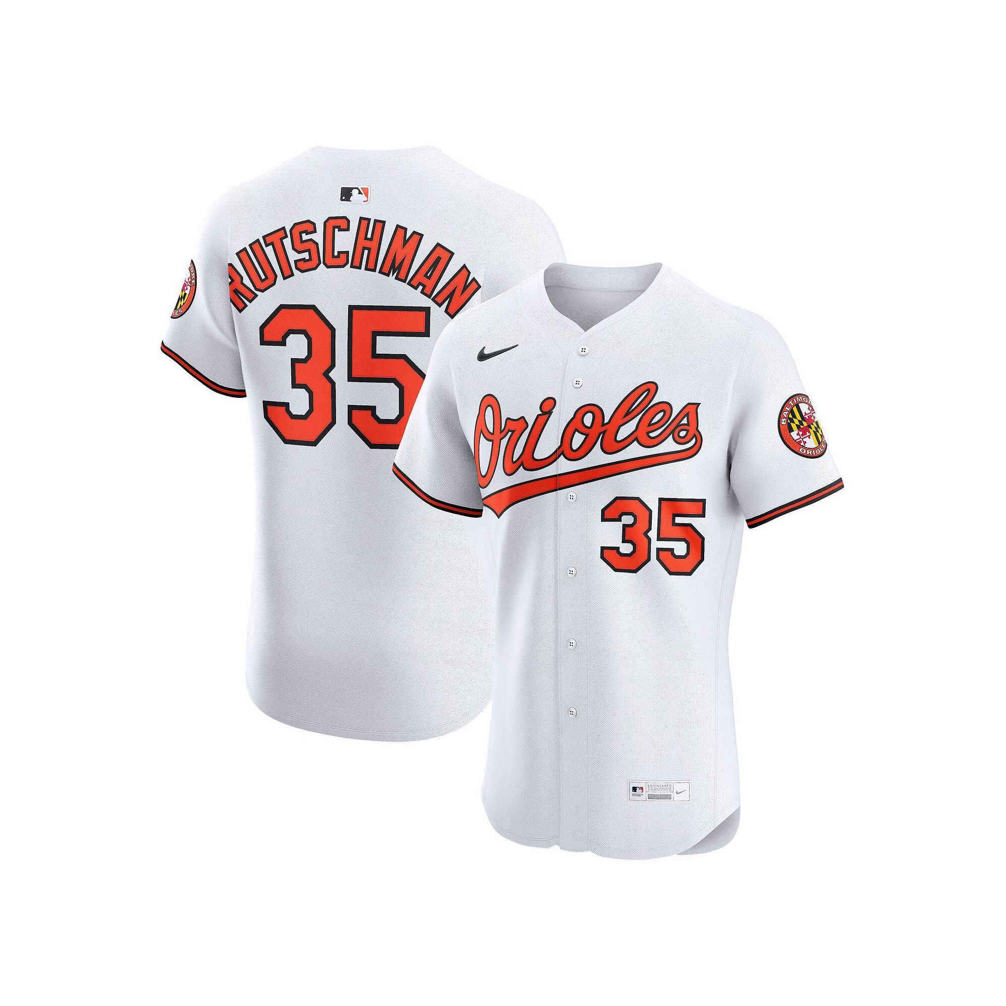 Men's Nike Adley Rutschman White Baltimore Orioles Home Elite Jersey,  Product Image