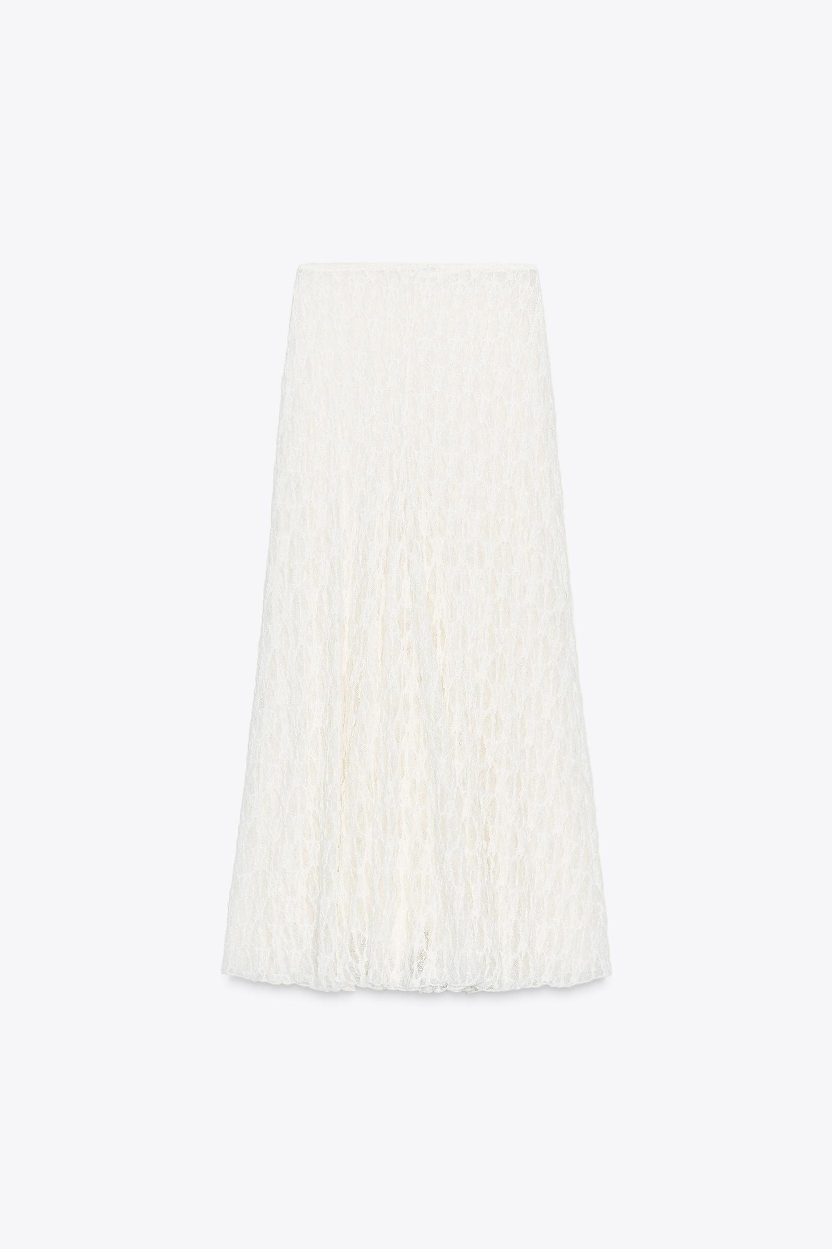A-LINE LONG LACE SKIRT Product Image