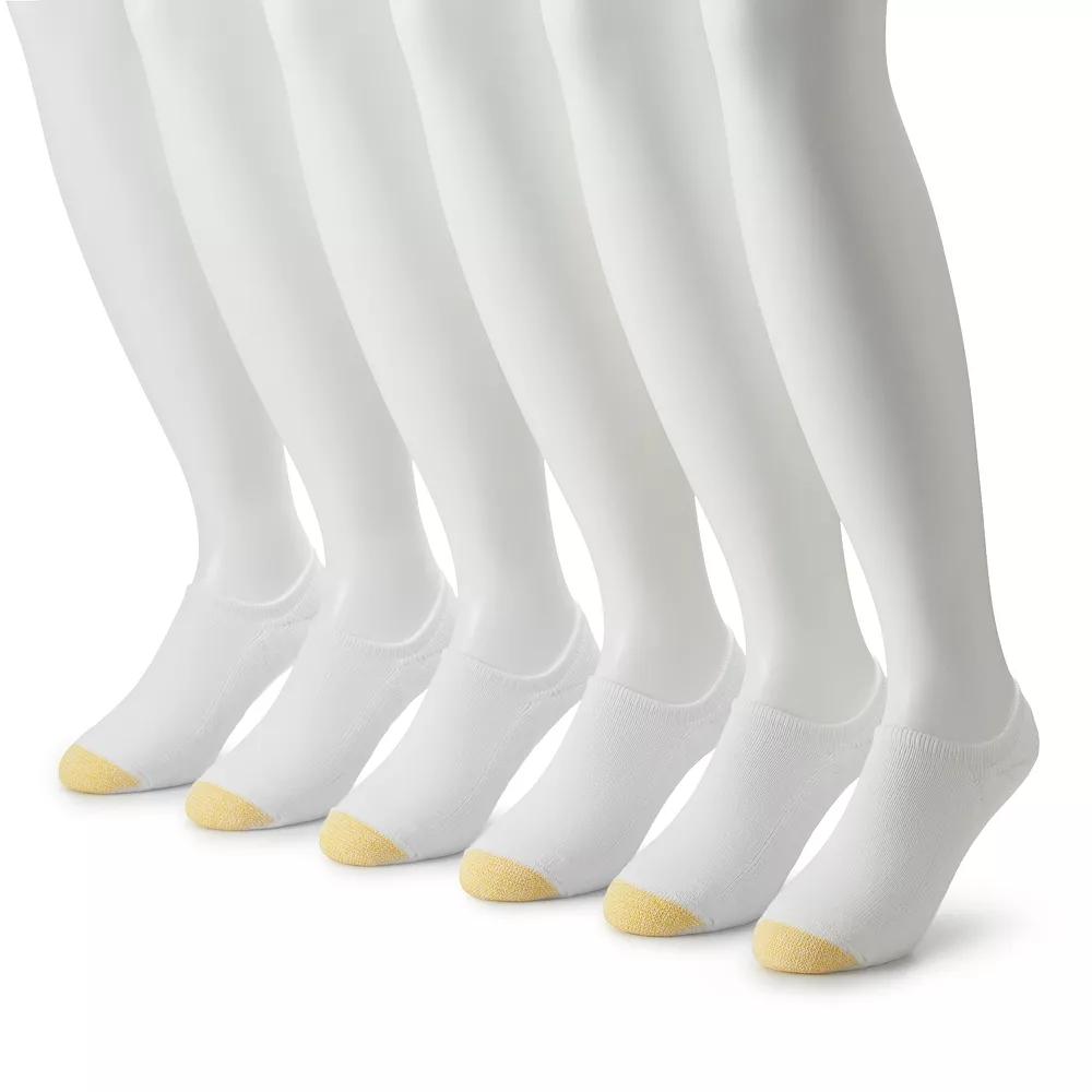 Men's GOLDTOE® 6-pack Davenport Ultra-Low Sneaker Liner Socks,  Product Image