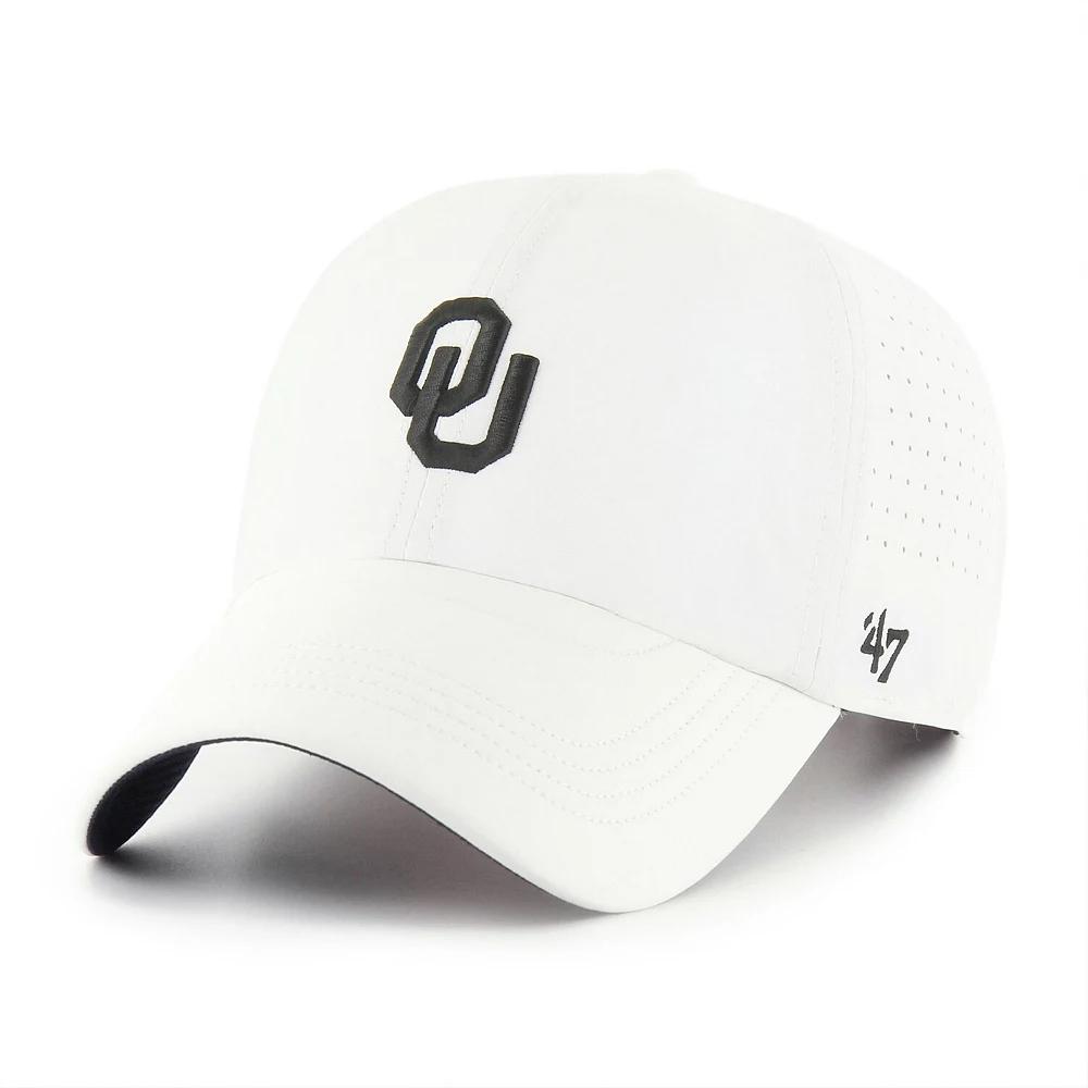 Men's '47 White Oklahoma Sooners Forward Vent MVP Adjustable Hat Product Image