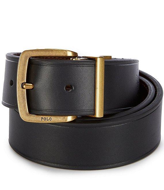 Polo Ralph Lauren Metal Buckle Reversible Leather Belt Product Image