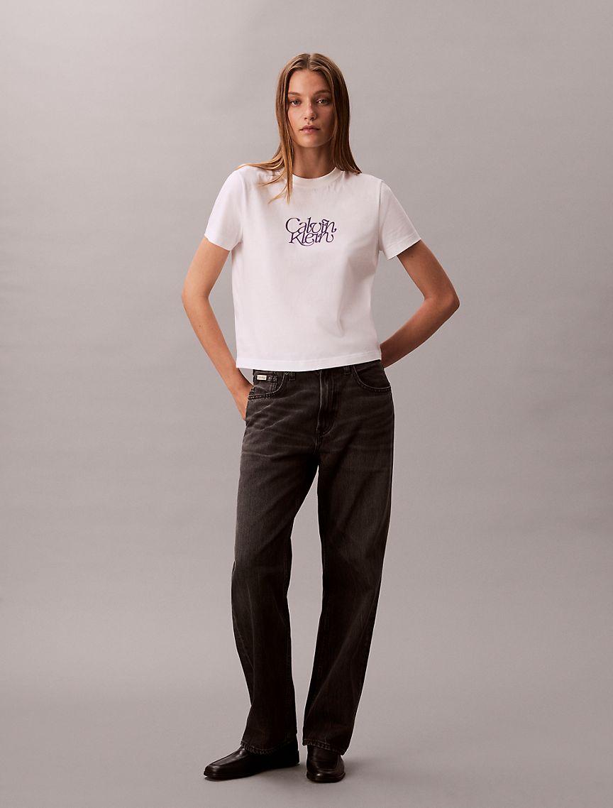 Script Logo Graphic Slim T-Shirt Product Image