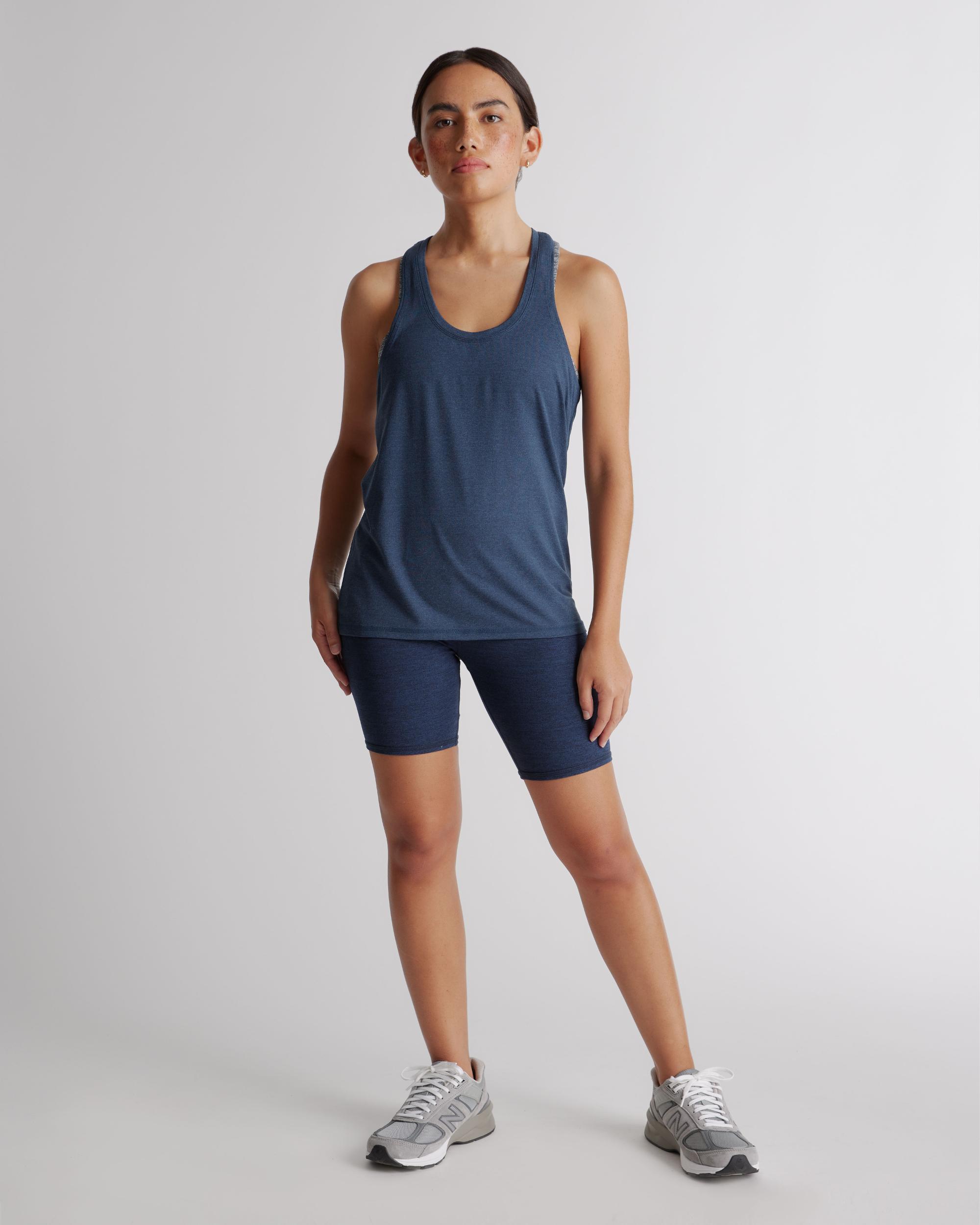 Quince | Women's Flowknit Breeze Racerback Tank Top Recycled Poly with Stretch Product Image