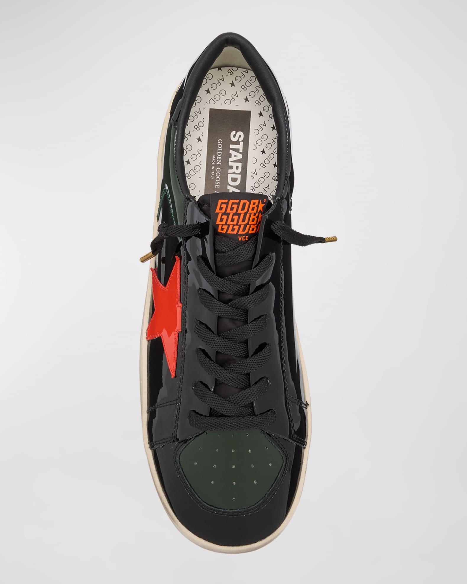 Men's Stardan Patent Leather Low-Top Sneakers Product Image