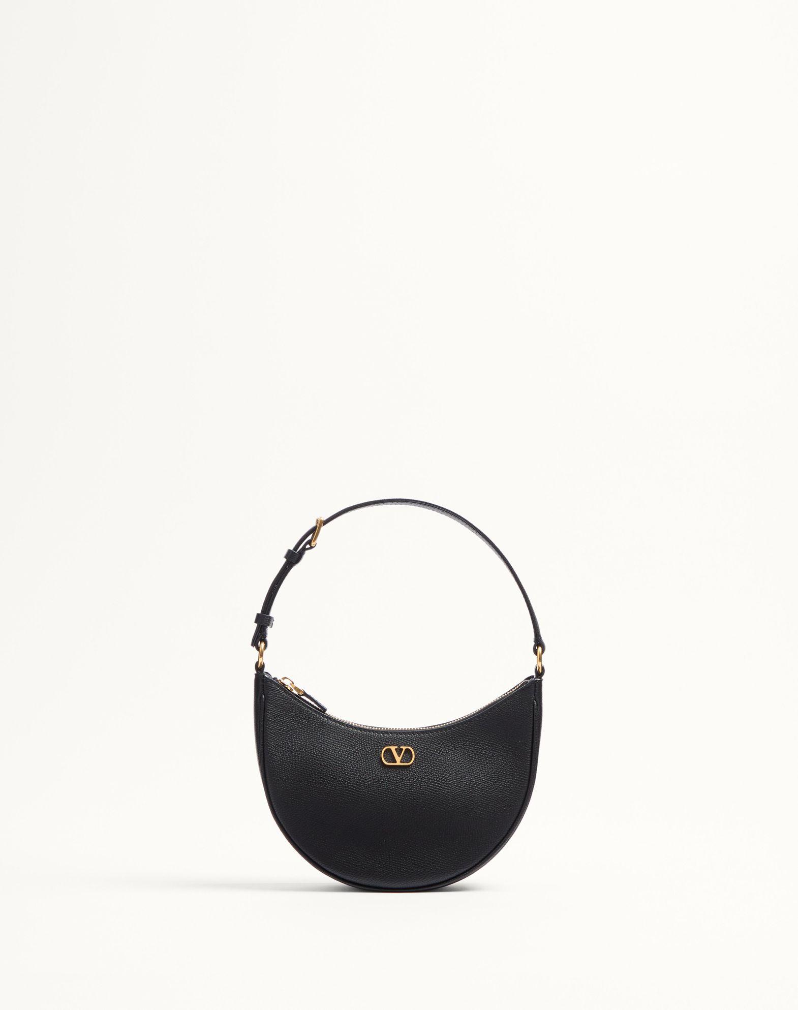 Vlogo Signature Mini Hobo Bag In Grainy Calfskin Product Image
