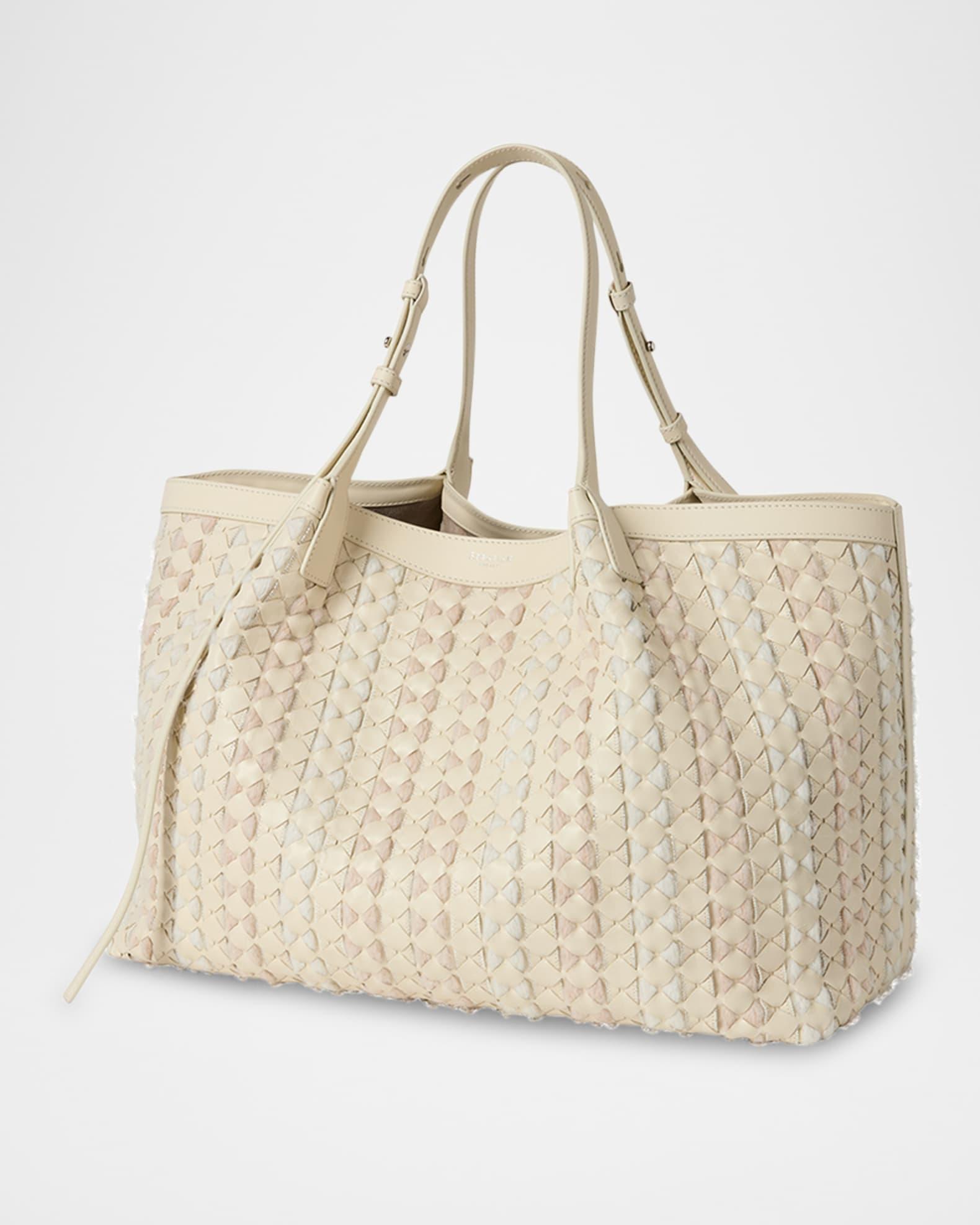 Secret Mestieri D'arte Wool & Leather Tote Bag Product Image