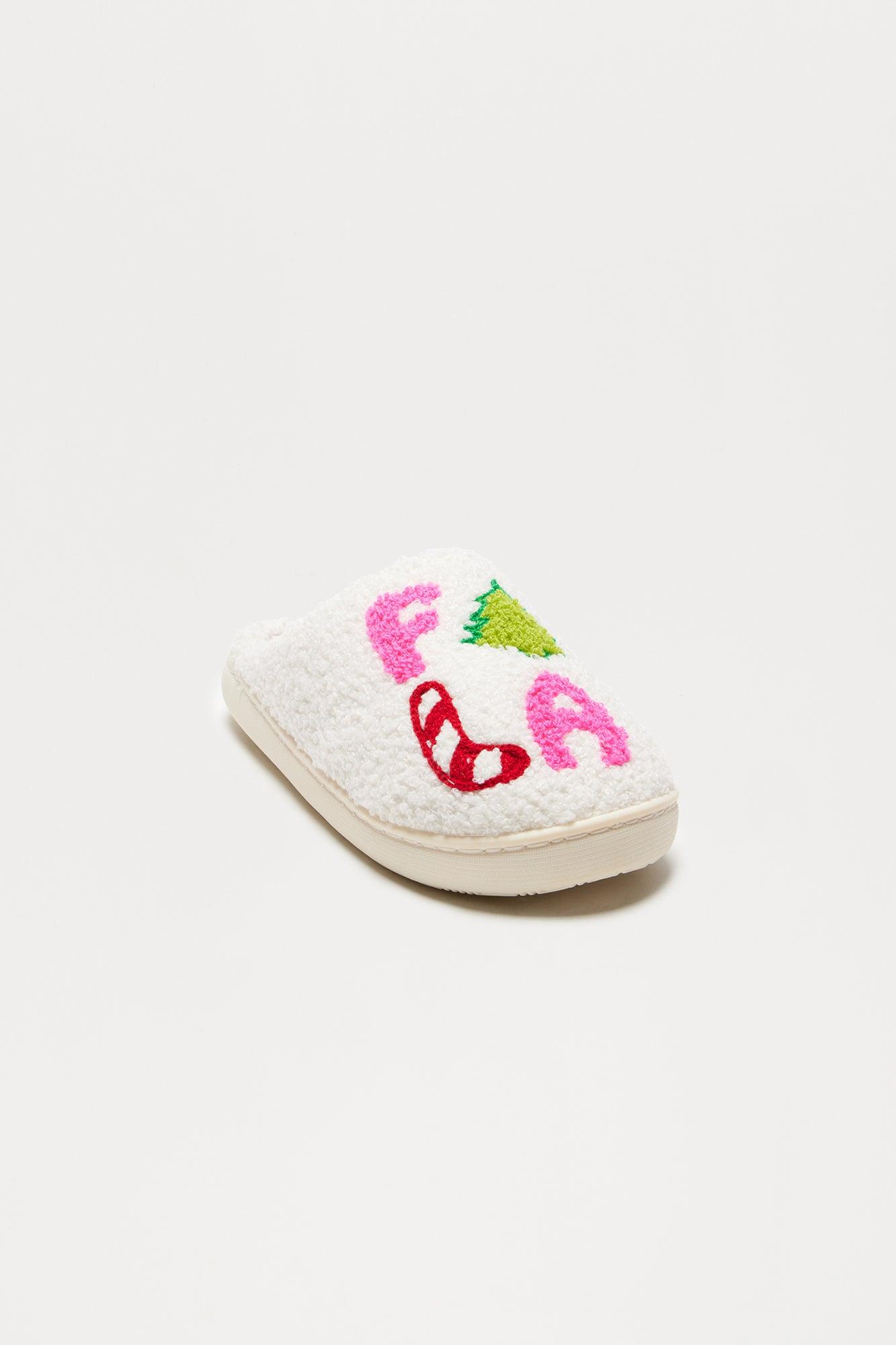 Holiday Feeling Slippers - Ivory Product Image